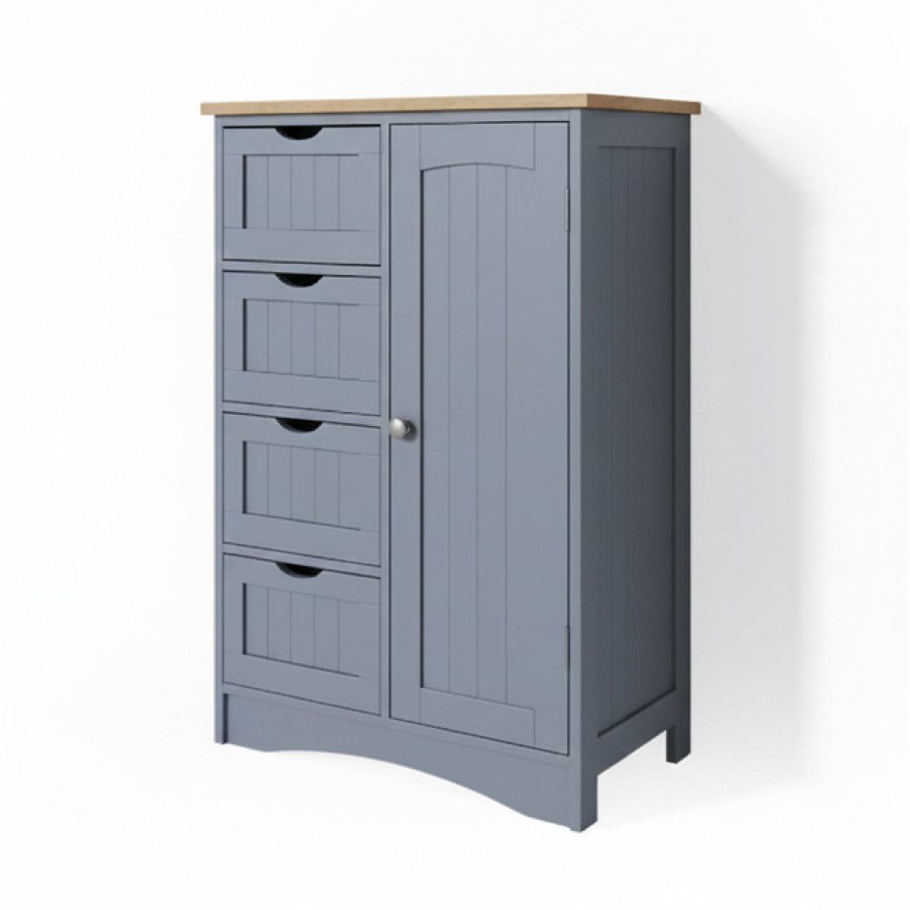 Vicco Midischrank Bianco, Grau, 55 x 81 cm (1-St)