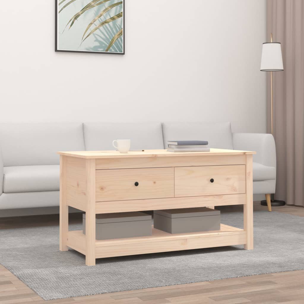 vidaXL Couchtisch Couchtisch 102x49x55 cm Massivholz Kiefer (1-St)