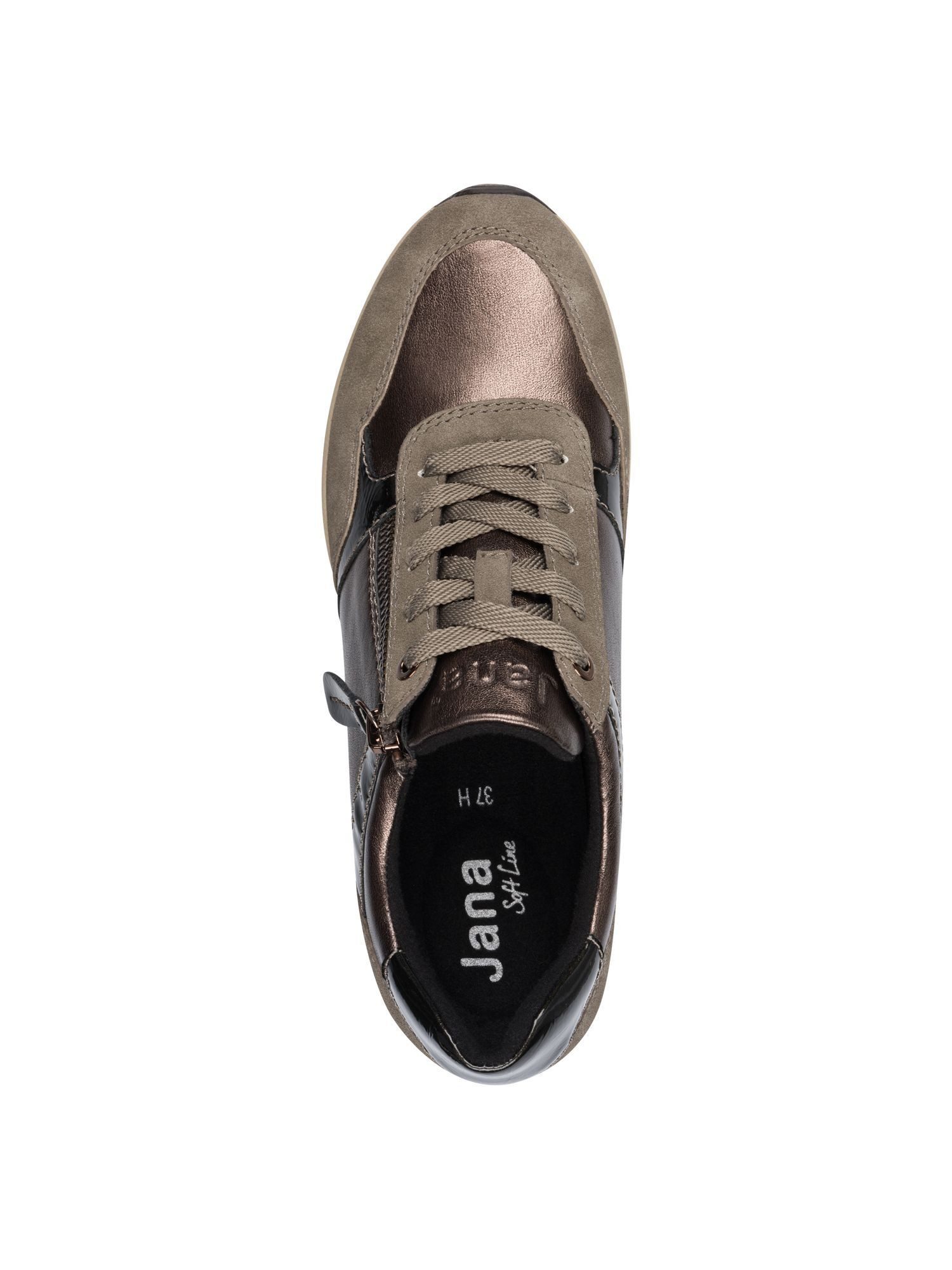 Jana Vegan, Removable Sock, Mehrweite mit Schnürsenkel Sneaker Vegan