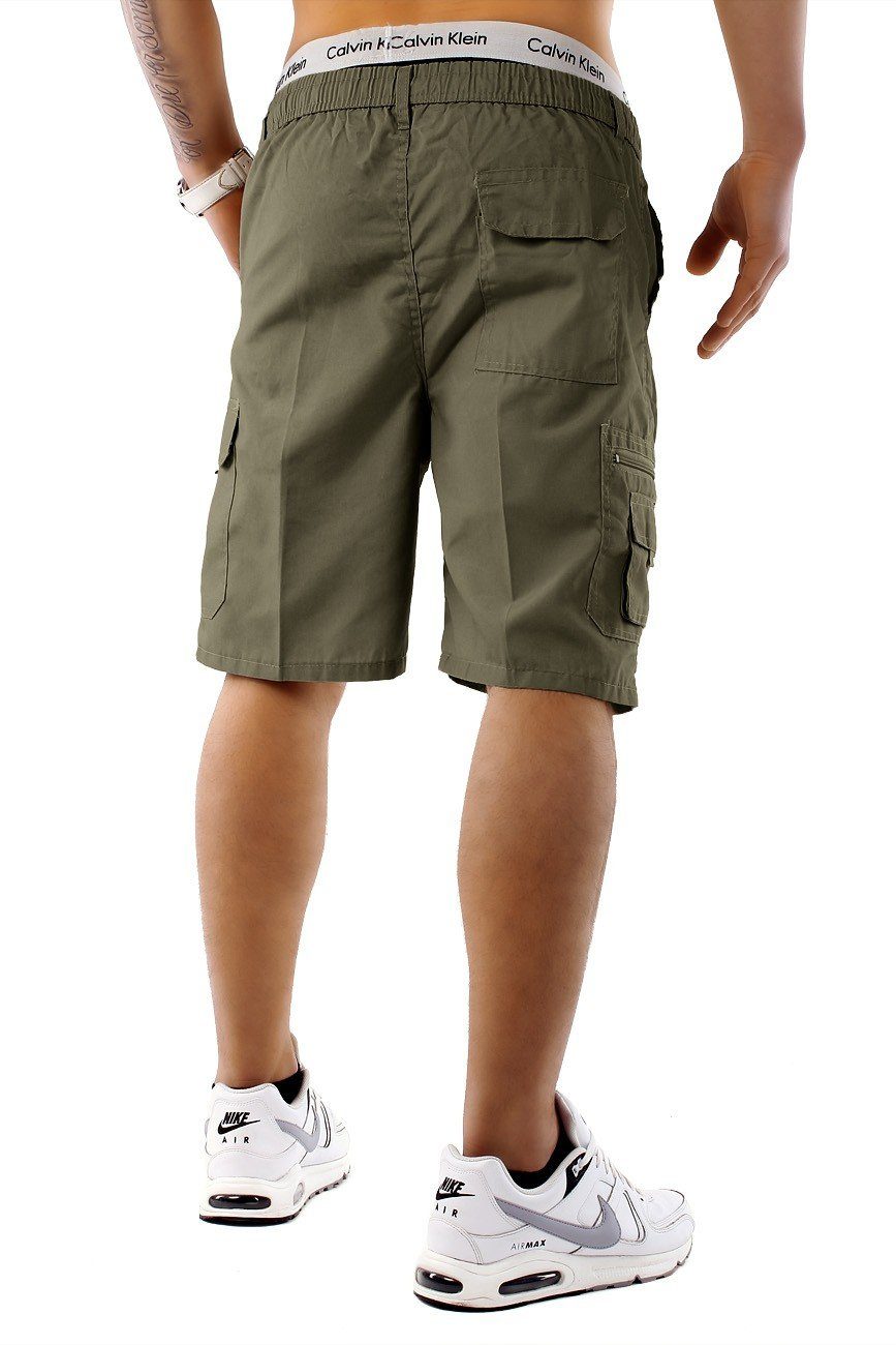 Max Men Cargoshorts Cargo kurze Capri Sommer Basic (1-tlg)