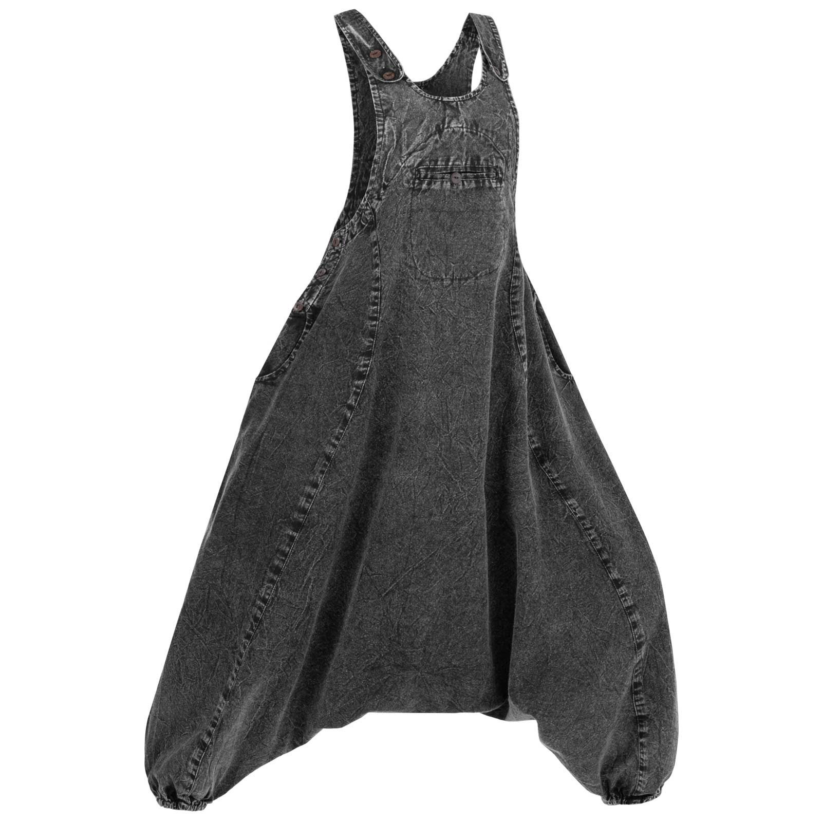 KUNST UND MAGIE Latzhose Hippie Latz/Haremshose Hose 70er Jumpsuit Overall günstig online kaufen