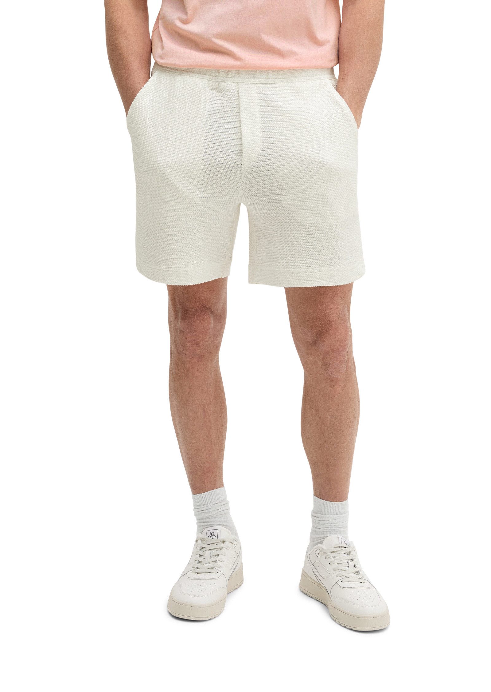 Marc O'Polo Shorts mit feiner Waffel-Struktur