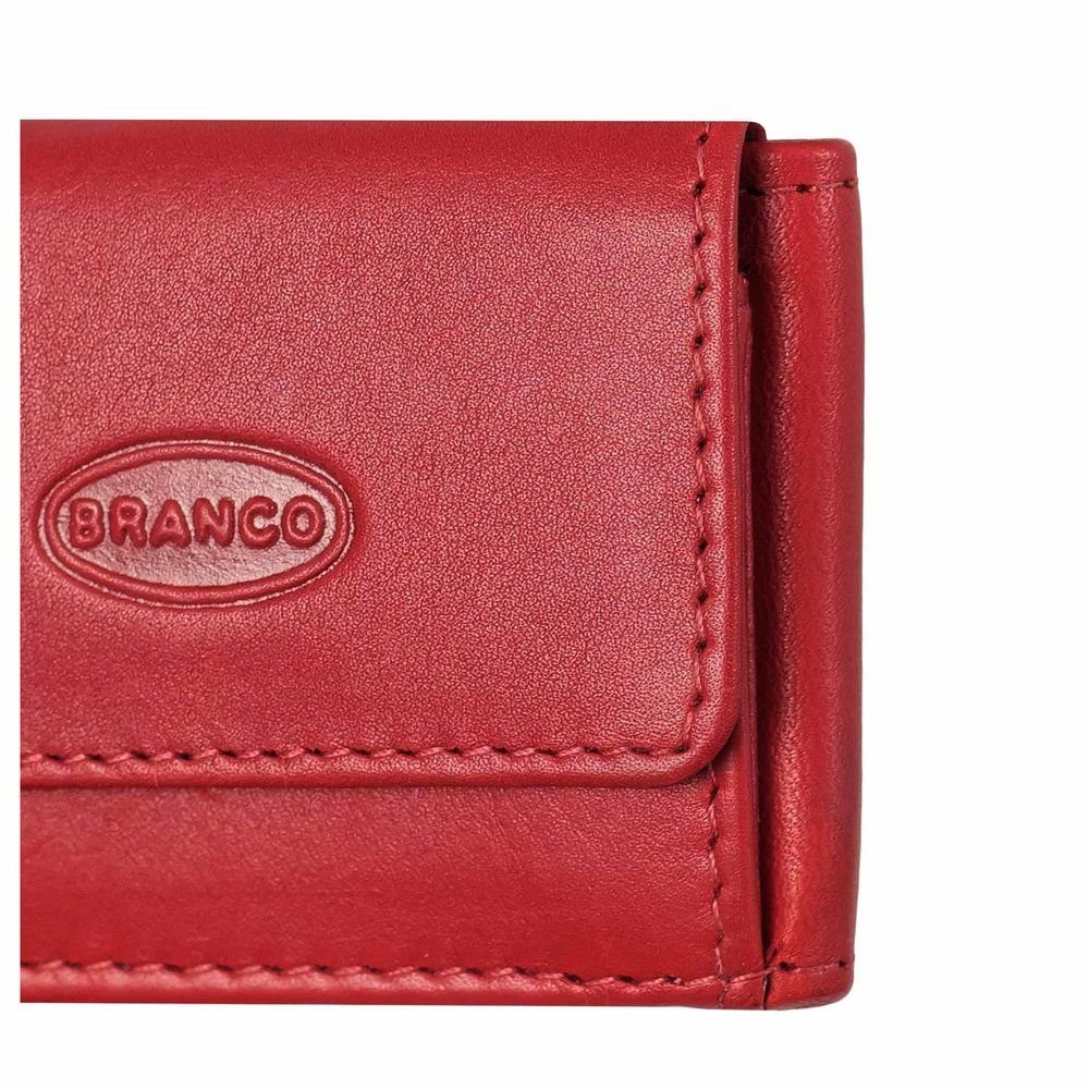 BRANCO Mini Branco 103 Kleine Sehr Geldbörse Geldbörse Portemonnaie, Rot, Mini Leder, /
