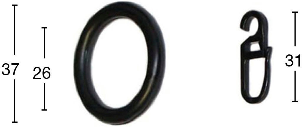 GARESA Gardinenring Ring mit Haken, Gardinen, günstig online kaufen