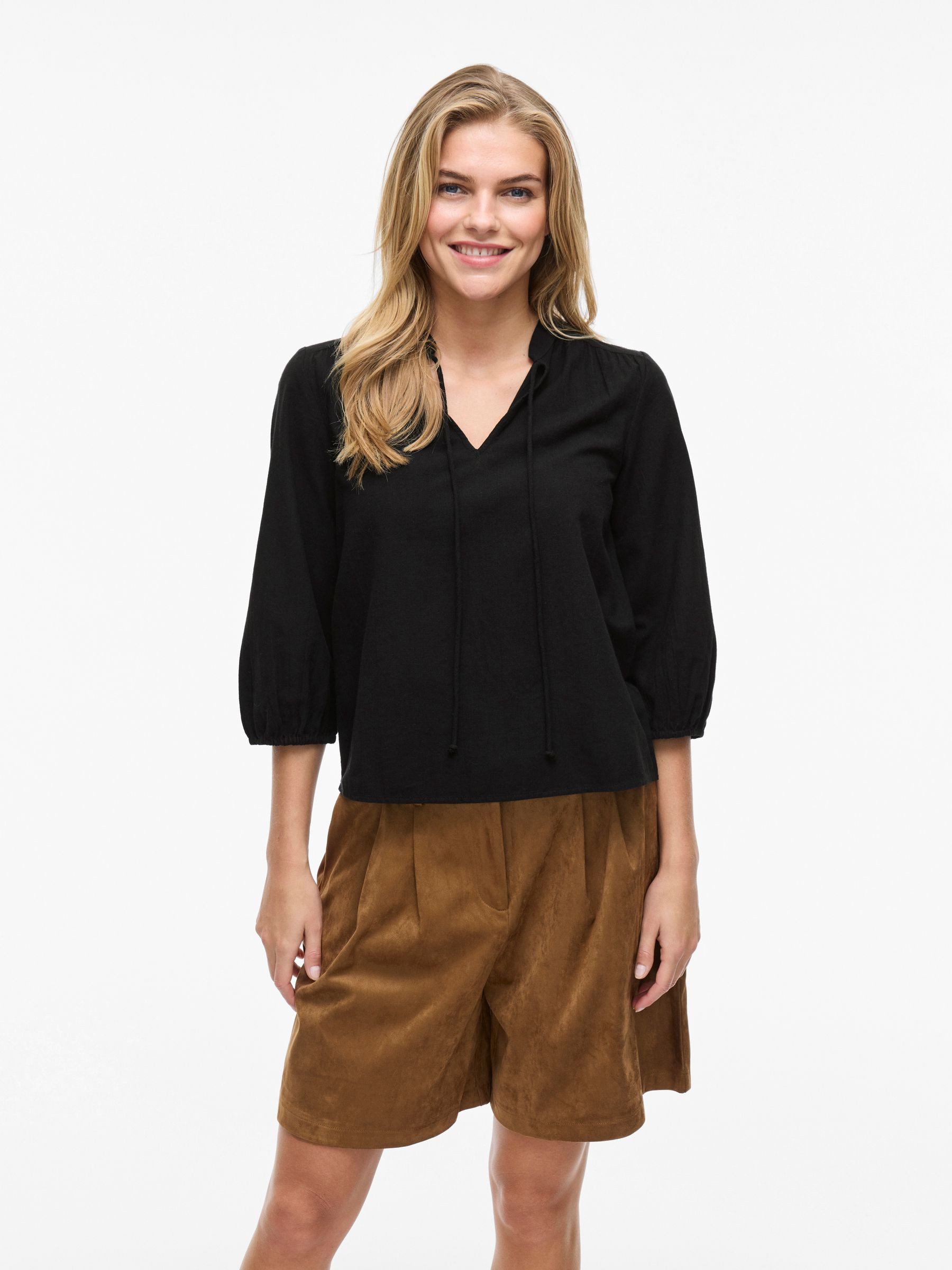 Vila Blusenshirt Elegantes Oberteil mit 3/4-Arm günstig online kaufen