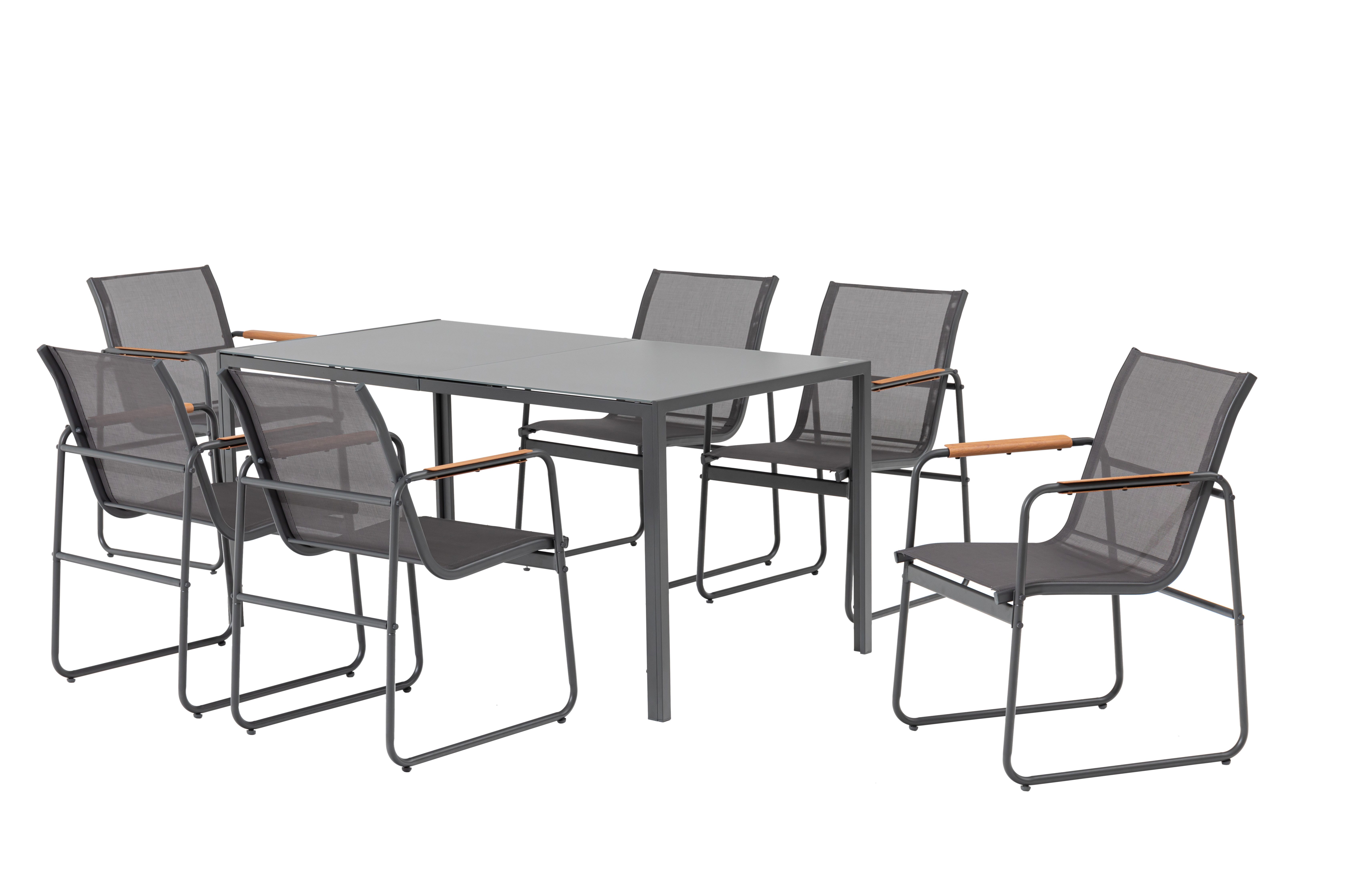 MANDALIKA Garden Gartenlounge-Set 7 tlg Essgruppe günstig online kaufen