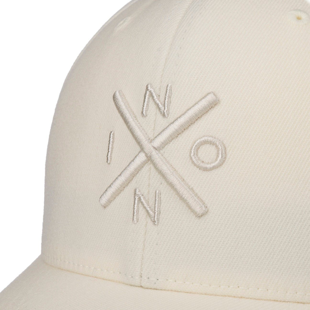 (1-St) Hinten Cap weiß Nixon geschlossen Cap Baseball Fitted