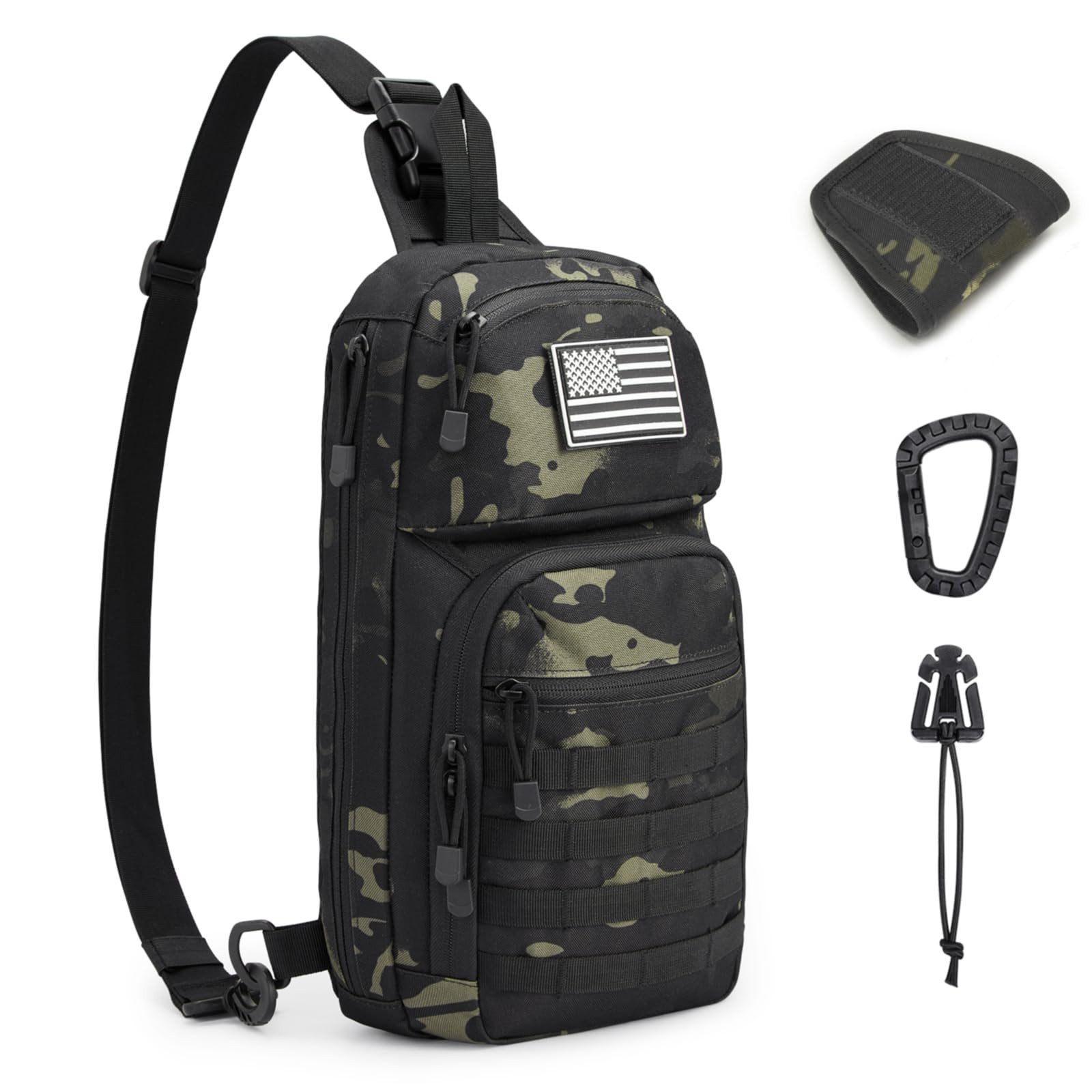 G4Free Umhängetasche, 10L Taktik-EDC-Schultertasche/Rucksack