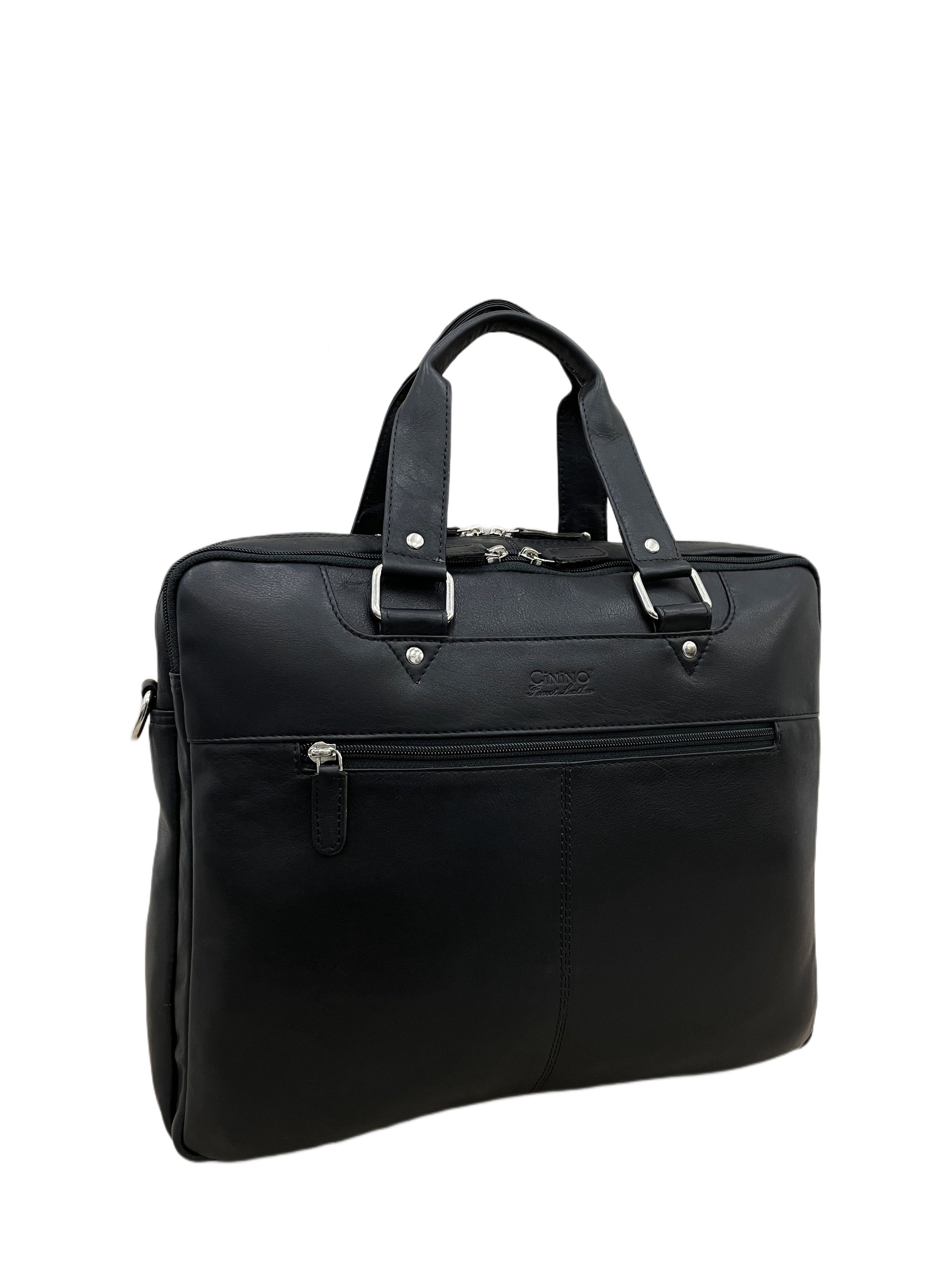 Cinino Aktentasche Paco, Aktentasche Arbeitstasche Ledertasche