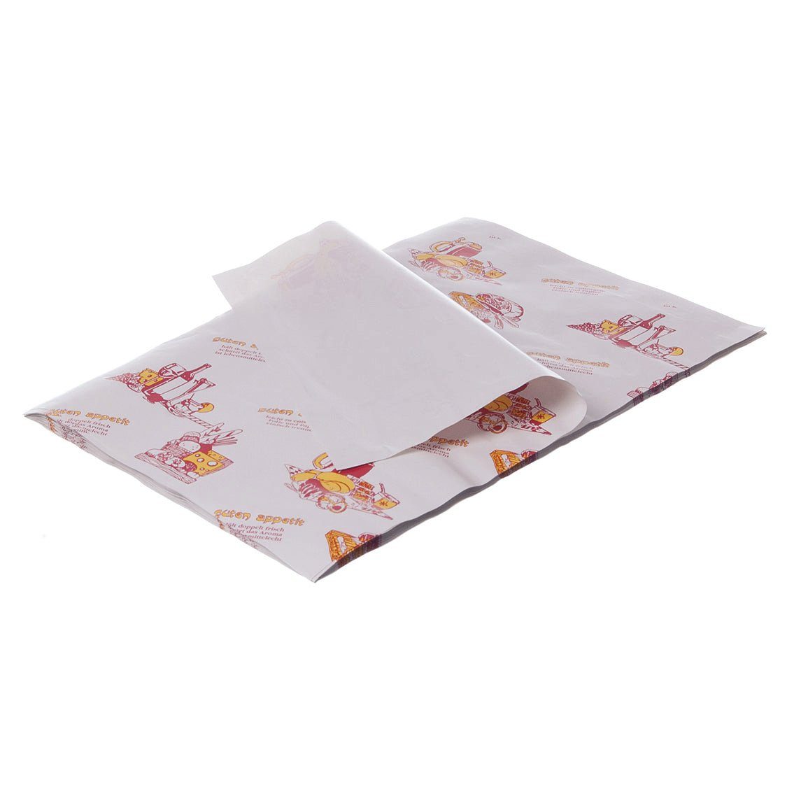 wisefood Kraftpapier Einschlagpapier - 50 x 37,5 cm - bedruckt "Guten