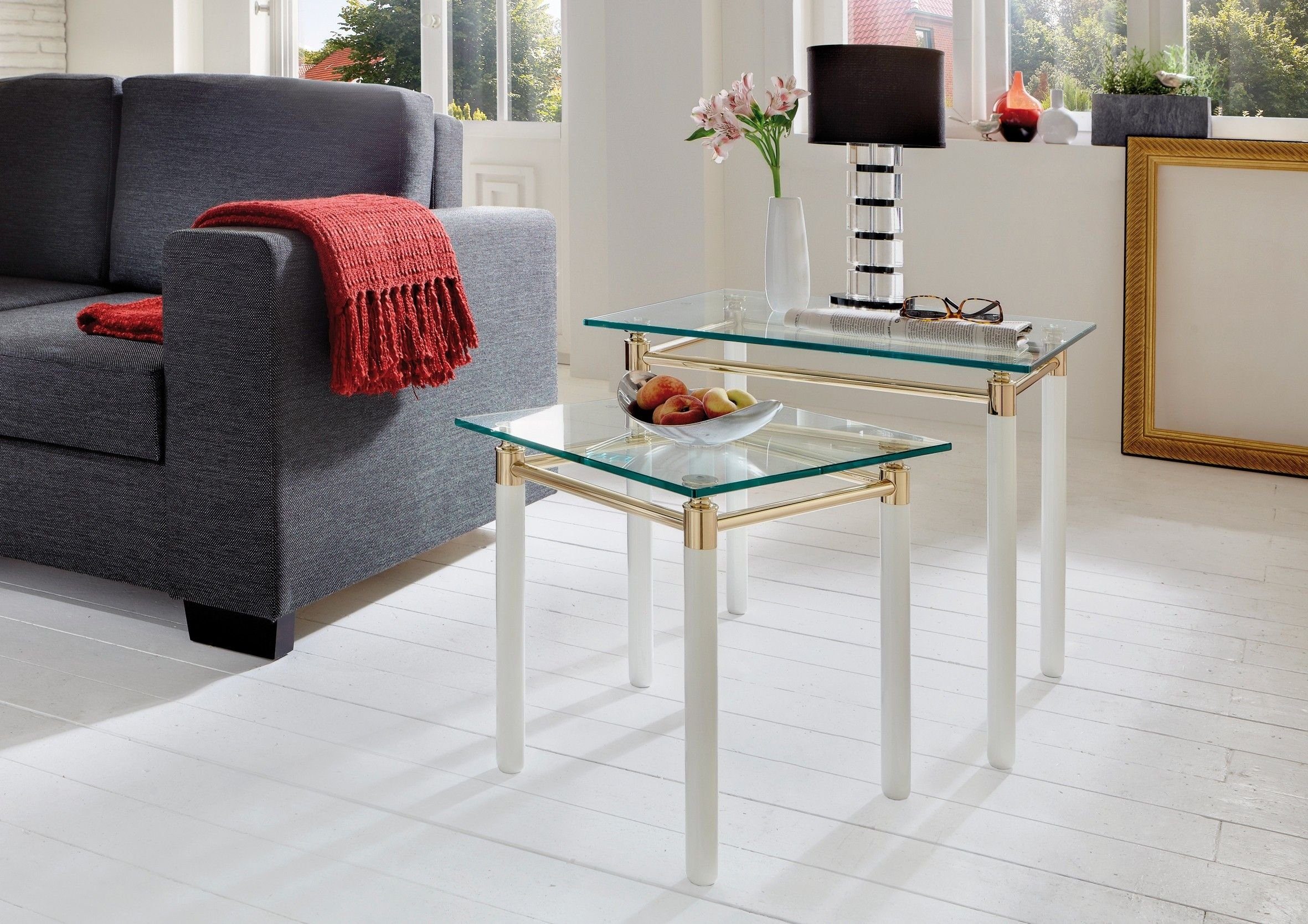 HAKU Beistelltisch Beistelltisch, Möbel weiß BHT HAKU Beistelltisch cm (BHT cm) 42x44x42 42x44x42