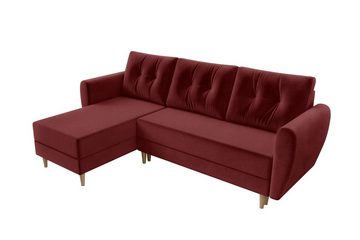 99rooms Ecksofa Canaria, L-Form, Eckcouch, Sofa, Sitzkomfort, mit Bettfunktion, mit Bettkasten, Modern Design