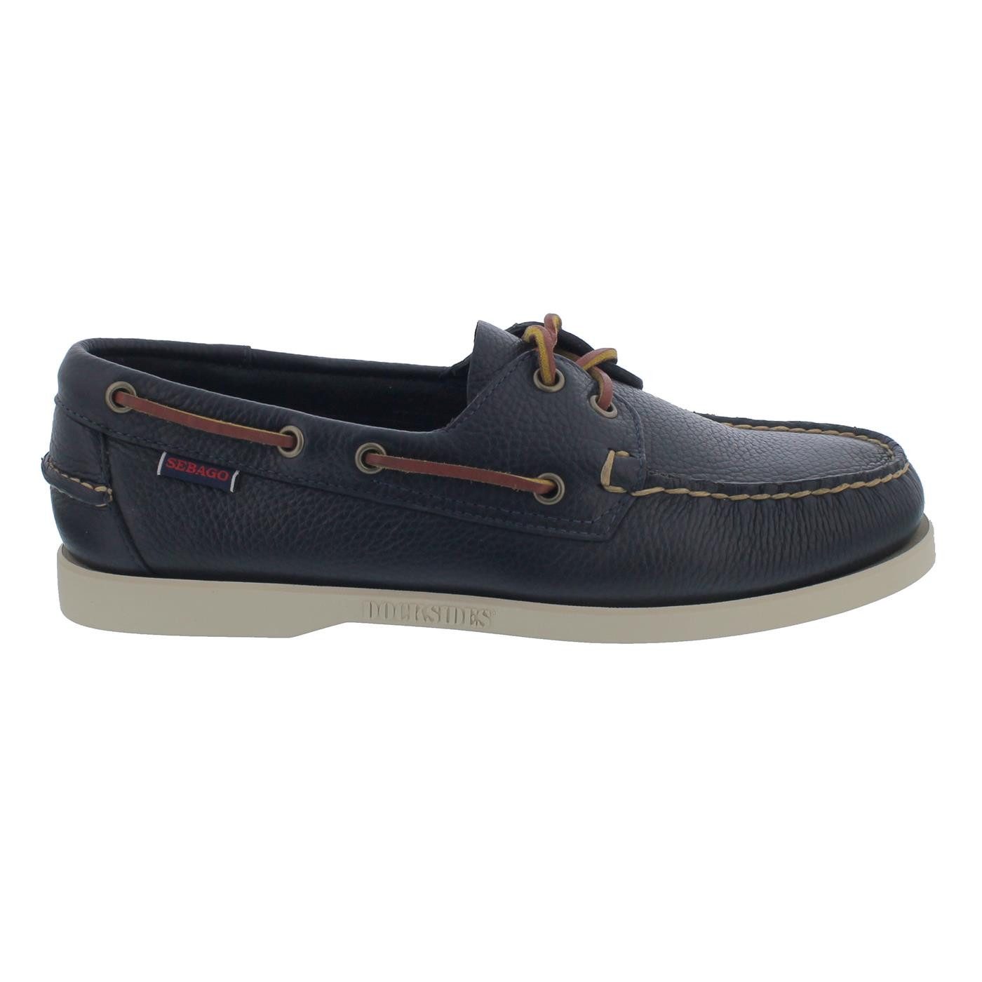 Sebago Sebago Docksides, Martellato (Glattleder), Blue Navy Men 73118WW-908 Bootsschuh