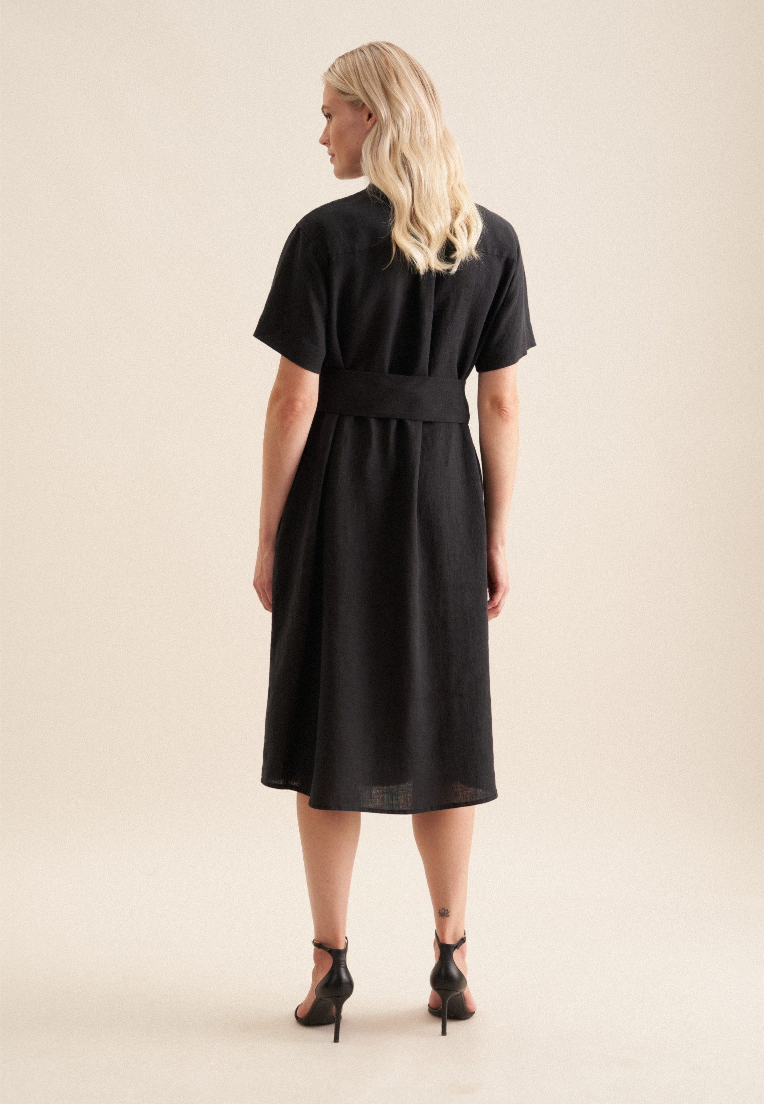 seidensticker Sommerkleid Schwarze Rose Kurzarm Rundhals günstig online kaufen