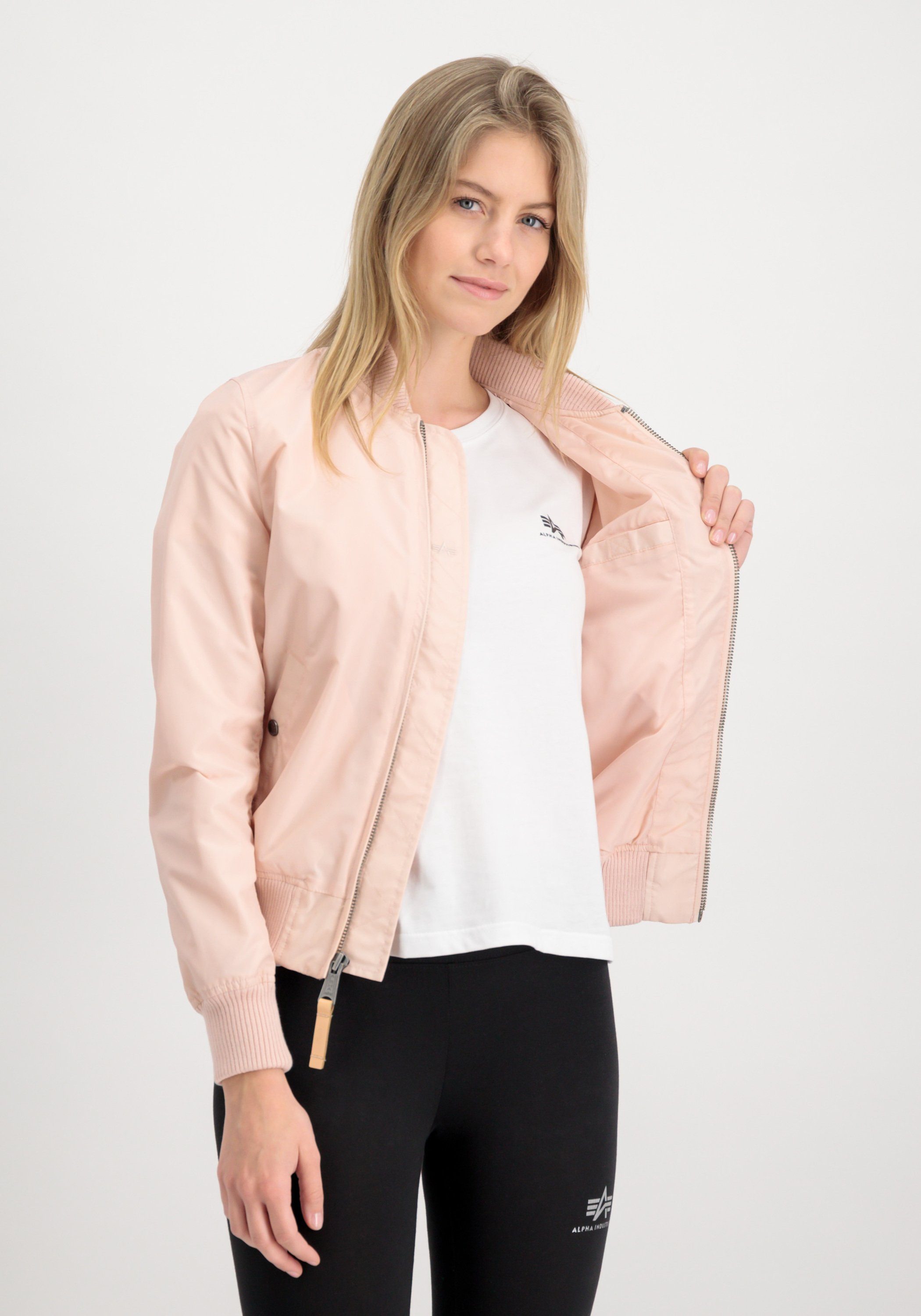 TT pink MA-1 & Alpha Alpha Bomber Jackets Industries - Wmn Industries Flight Women Bomberjacke