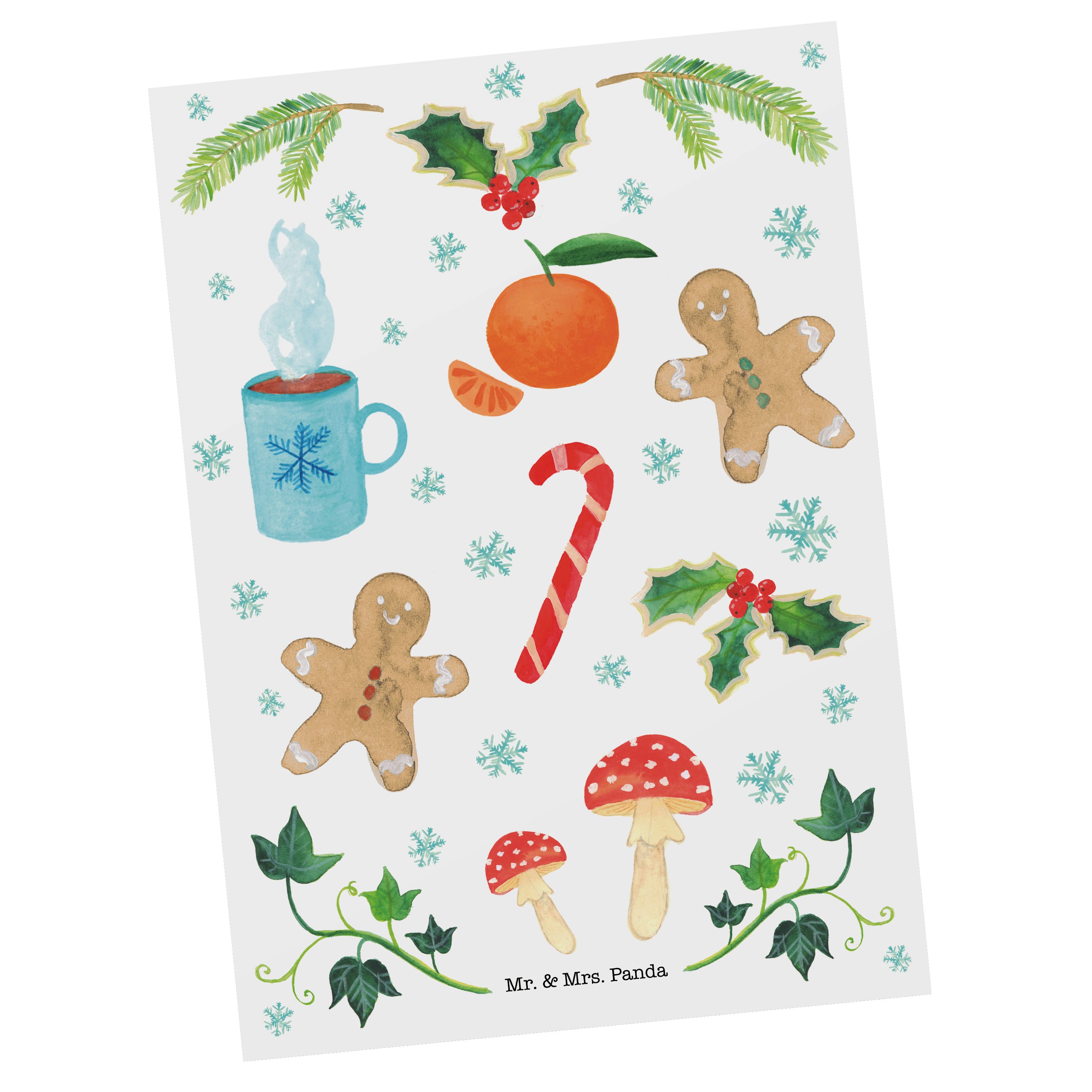 Mr. & Mrs. Panda Postkarte Winter, Postkarte, Stutenkerl, Postkarten, Winter, Grußkarte, Ansicht