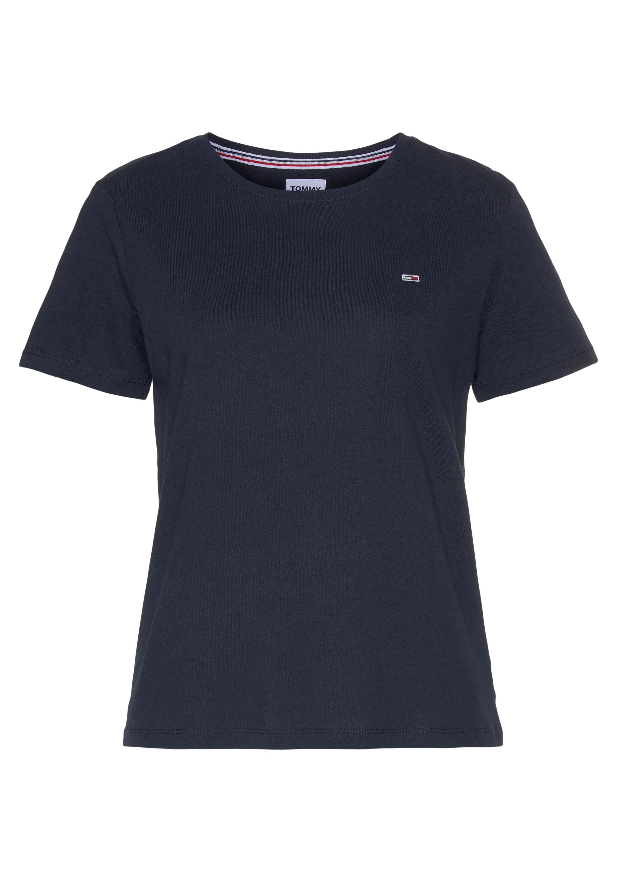 Tommy Jeans Rundhalsshirt TJW SOFT JERSEY TEE mit Tommy Jeans Logo-Flag auf der Brust