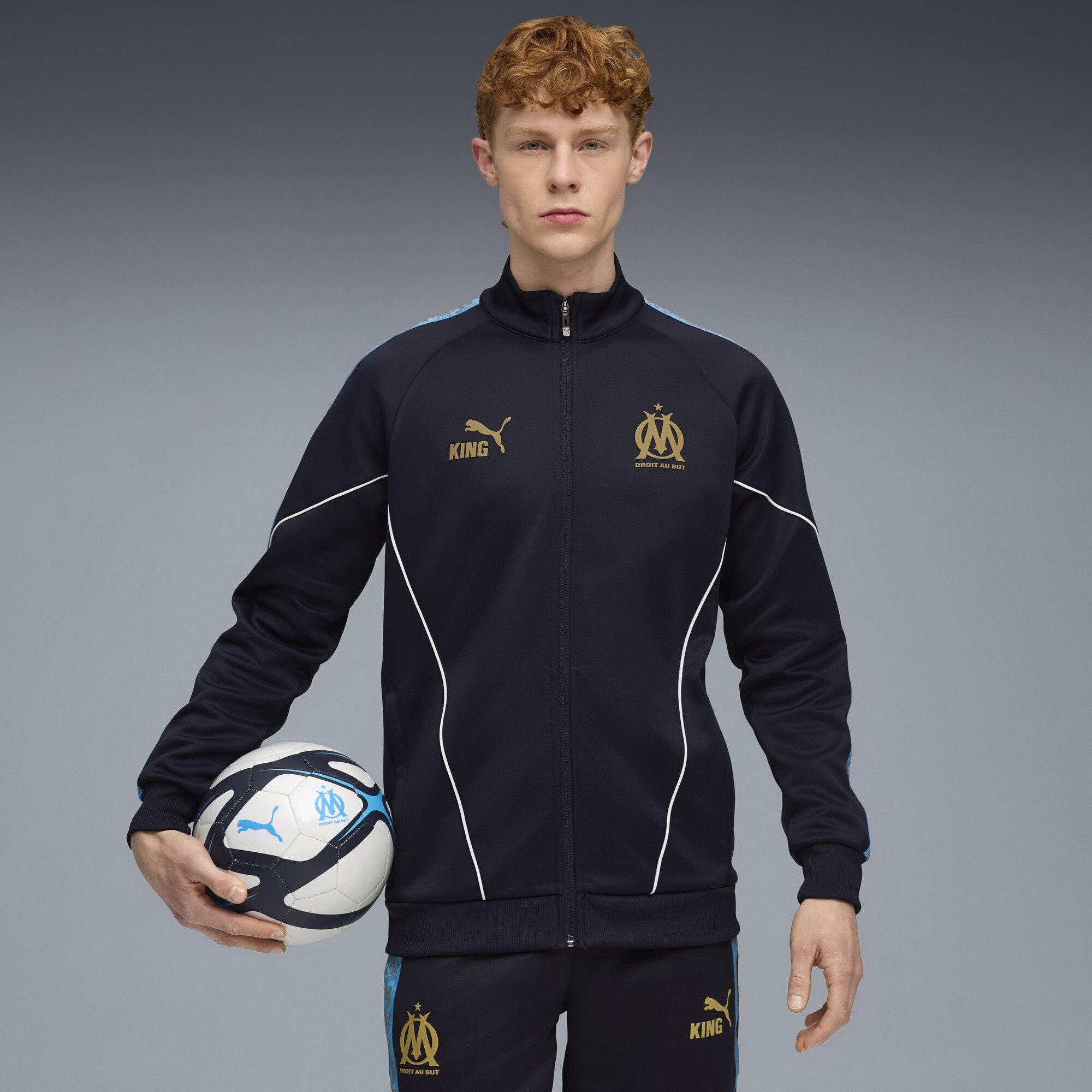 PUMA Sweatjacke Olympique de Marseille KING Anthem Jacke Herren