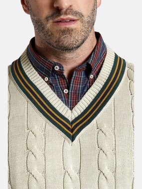 Charles Colby Strickpullover DUKE RONALD mit angesagtem Zopfmuster