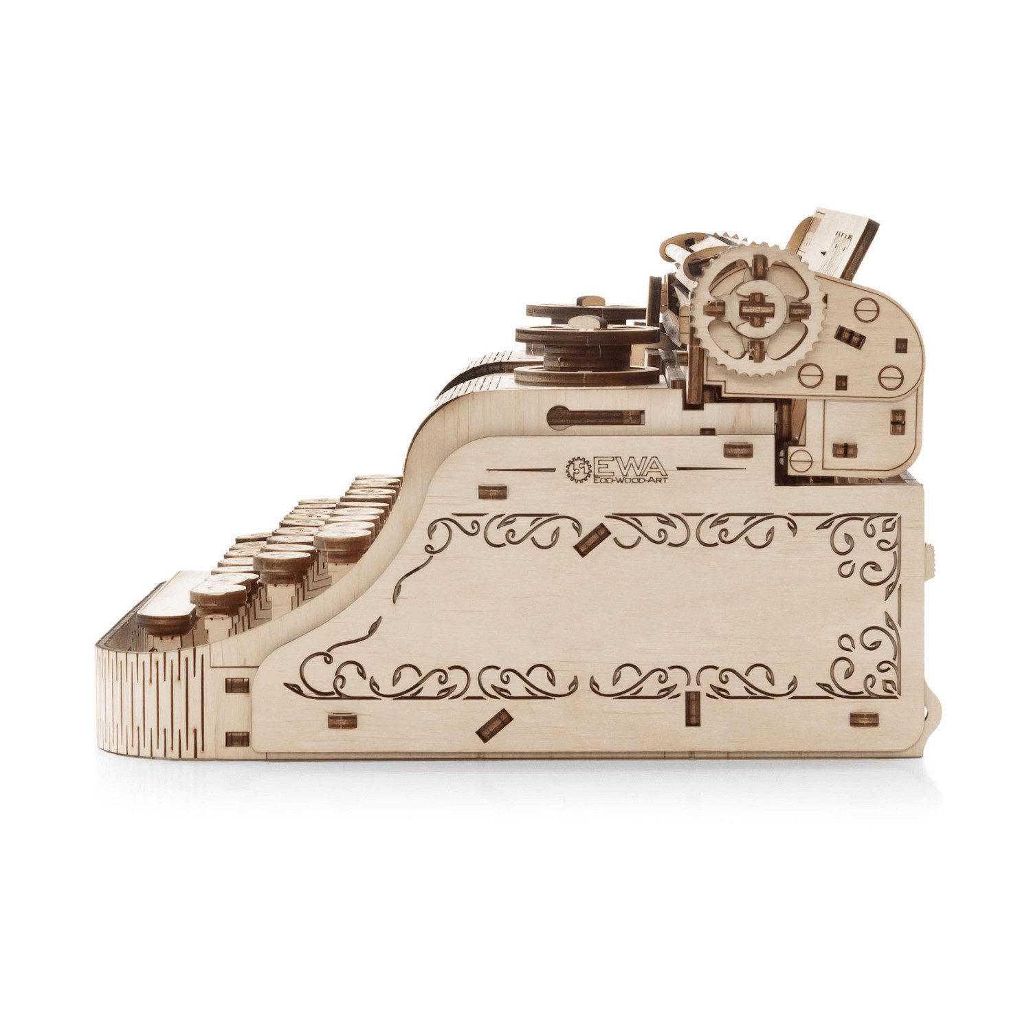 Eco Wood Art Modellbausatz Eco-Wood-Art Schreibmaschine Typewriter Mechanis günstig online kaufen