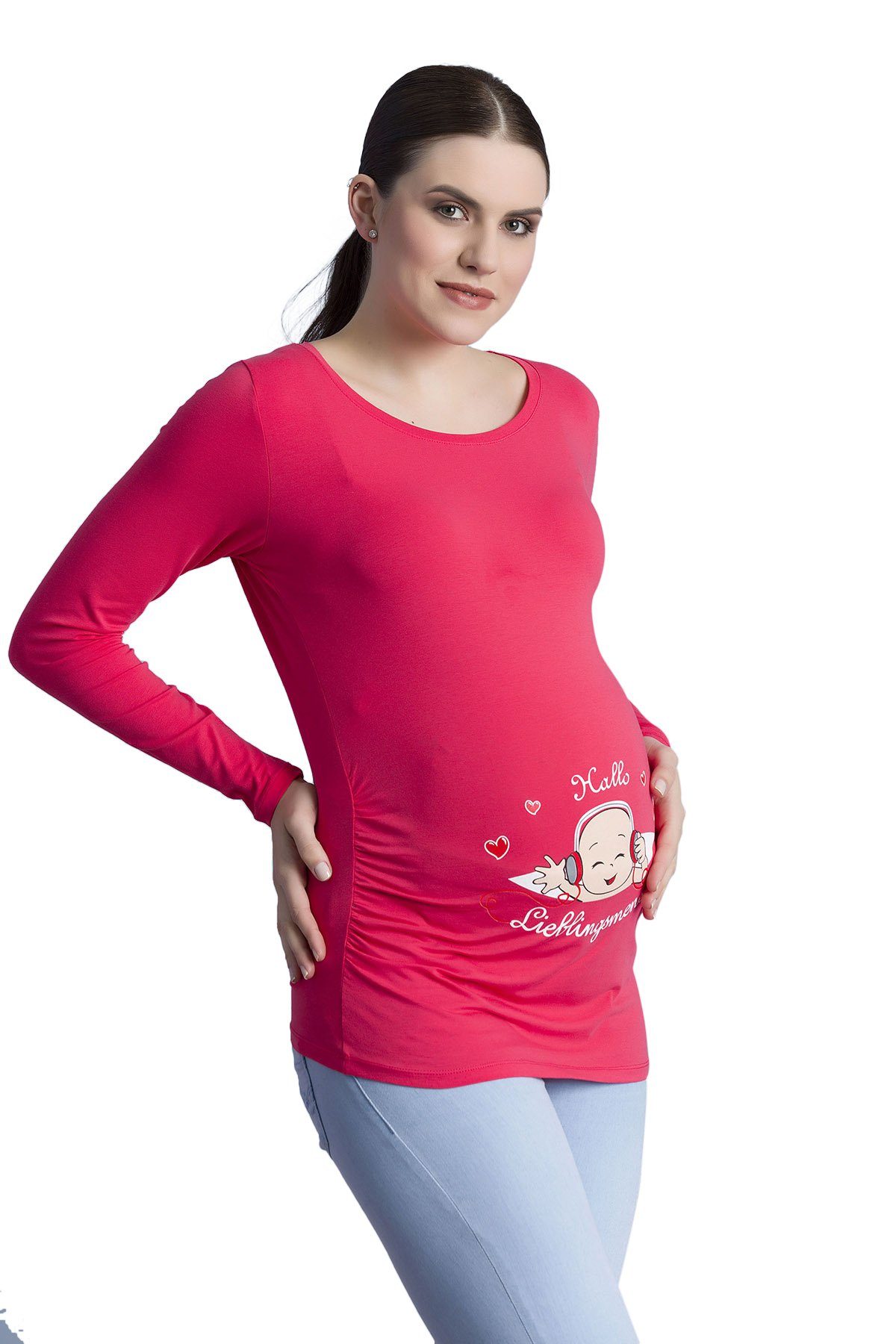 M.M.C. Umstandsshirt Hallo Lieblingsmensch mit Motiv