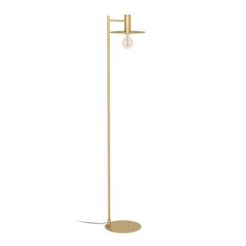 EGLO Stehlampe ESCANDELL, ohne Leuchtmittel, Standleuchte, Metall in Messing-Gebürstet, Lampe mit E27, 156 cm