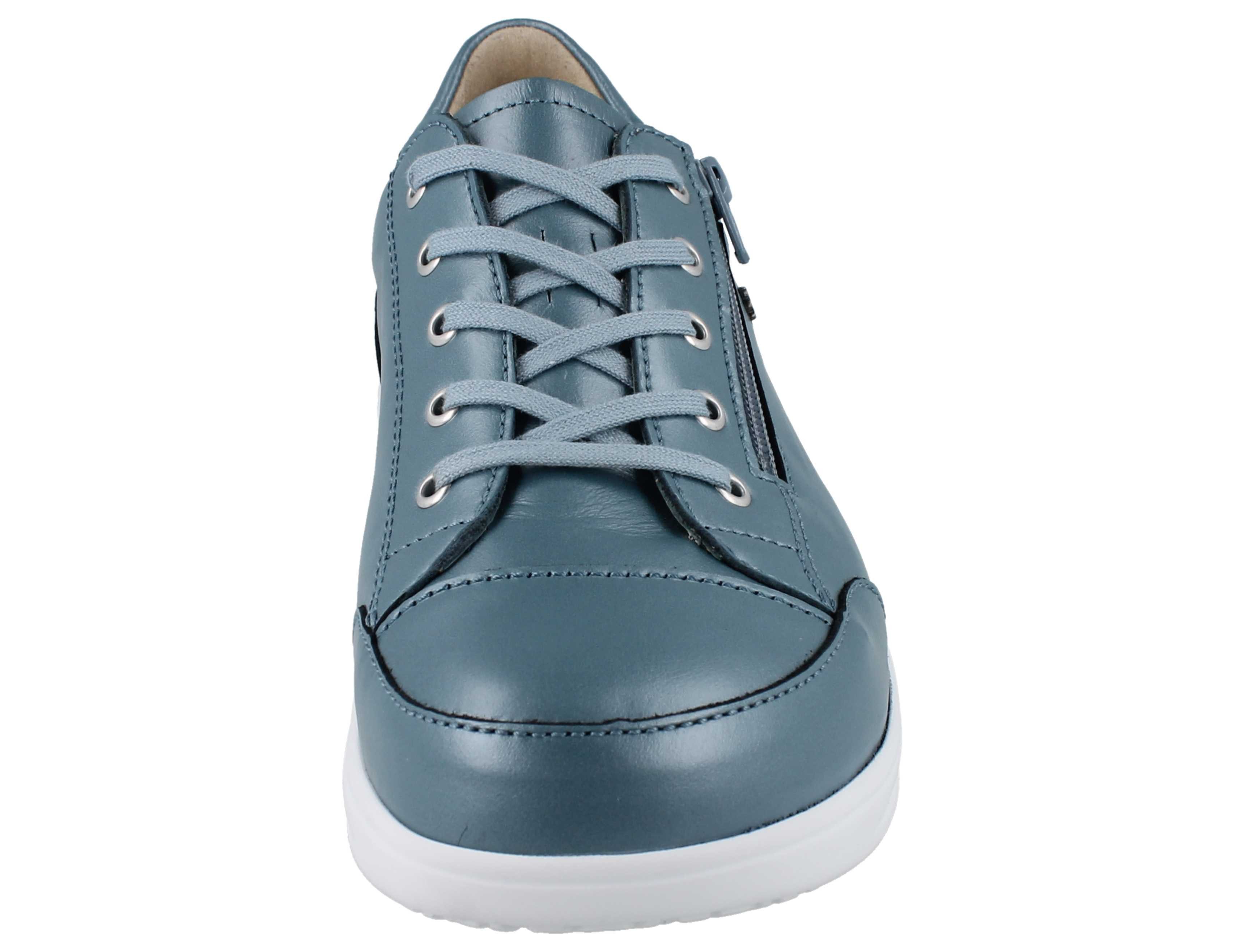 Finn Comfort FINN COMFORT FINNAMIC Hachiouji Damen Schnürschuhe metallicblau Schnürschuh Wechselfußbett