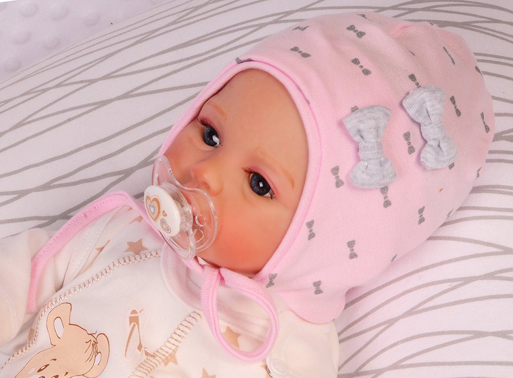 Erstlingsmütze Babymütze Baby Mütze in Rosa 38 40 für Übergangszeit | Mützen
