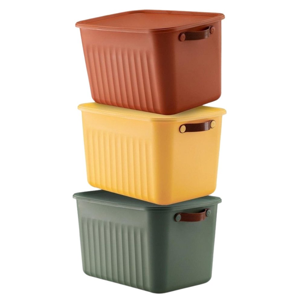Aufbewahrungsbox mit Deckel, 15L oder 10L BPA-freie Kunststoff, nestbar und stapelbar