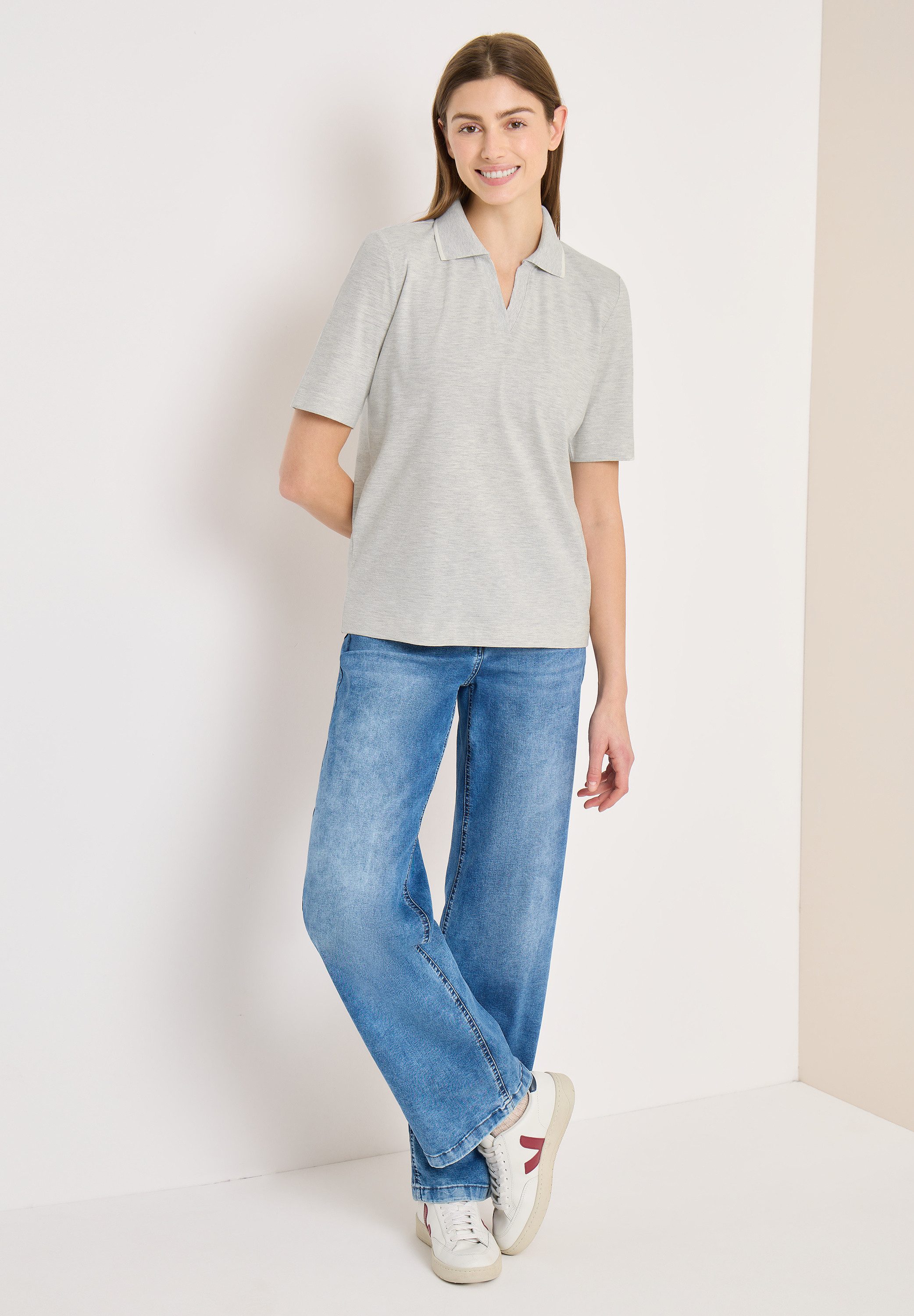 CECIL Poloshirt in Unifarbe