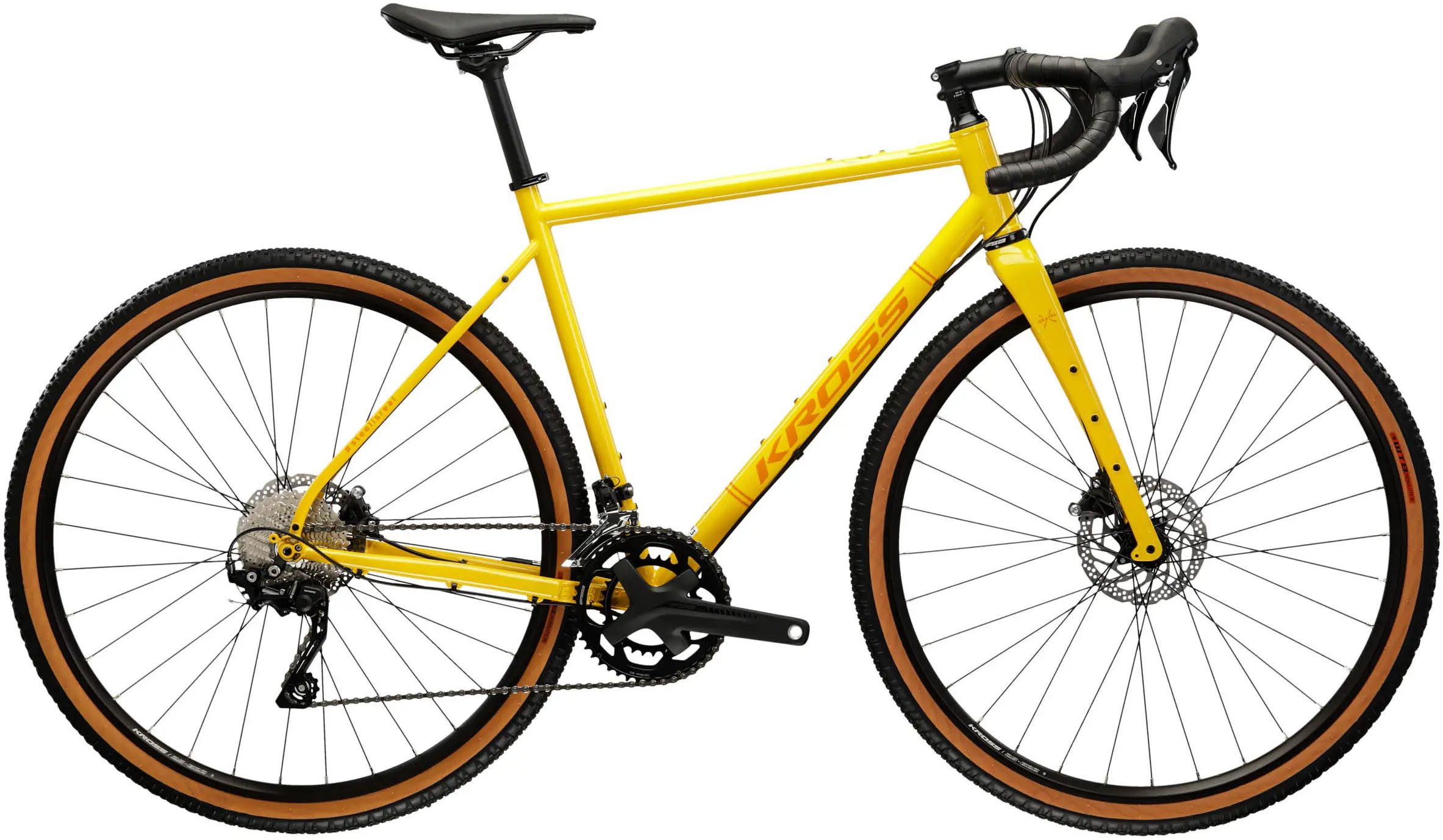 Kross Gravelbike Gravelbike Esker 4.0 gelb 20 Gänge, 20 Gang Shimano GRX RX400 Schaltwerk, Kettenschaltung