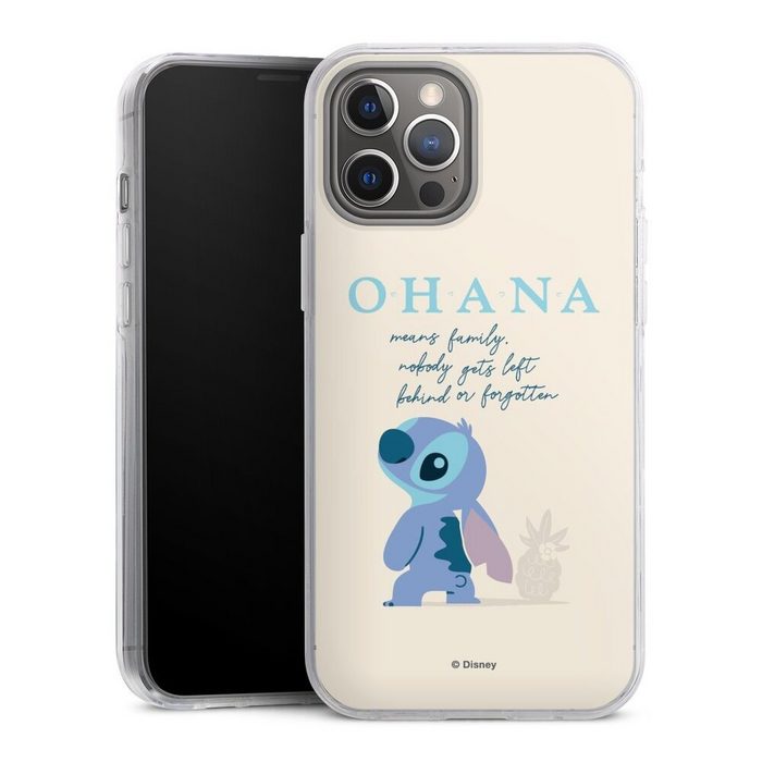 DeinDesign Handyhülle Lilo & Stitch Offizielles Lizenzprodukt Disney Ohana Stitch Apple iPhone 12 Pro Max Hülle Bumper Case Handy Schutzhülle