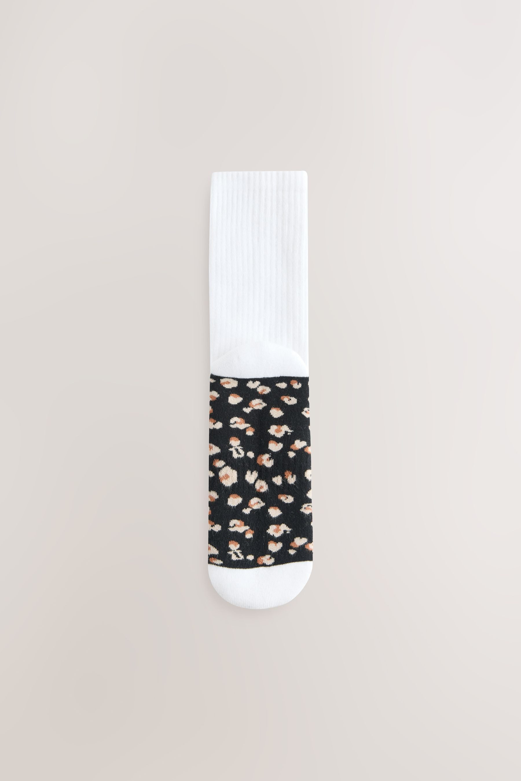 Next Kurzsocken Sportsocken mit Animalprint + Fußbett, 3er-Pack (1-Paar)
