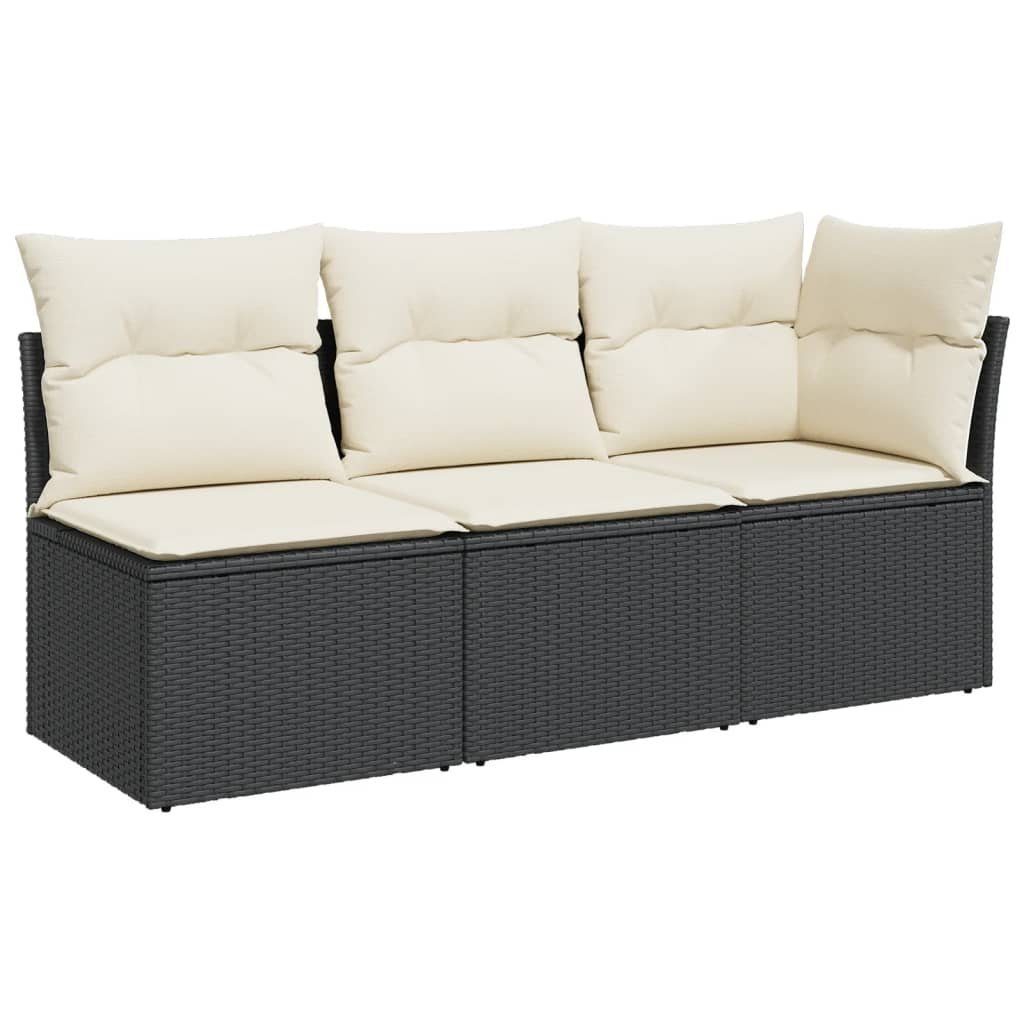 vidaXL Loungesofa Gartensofa mit Kissen 3-Sitzer günstig online kaufen