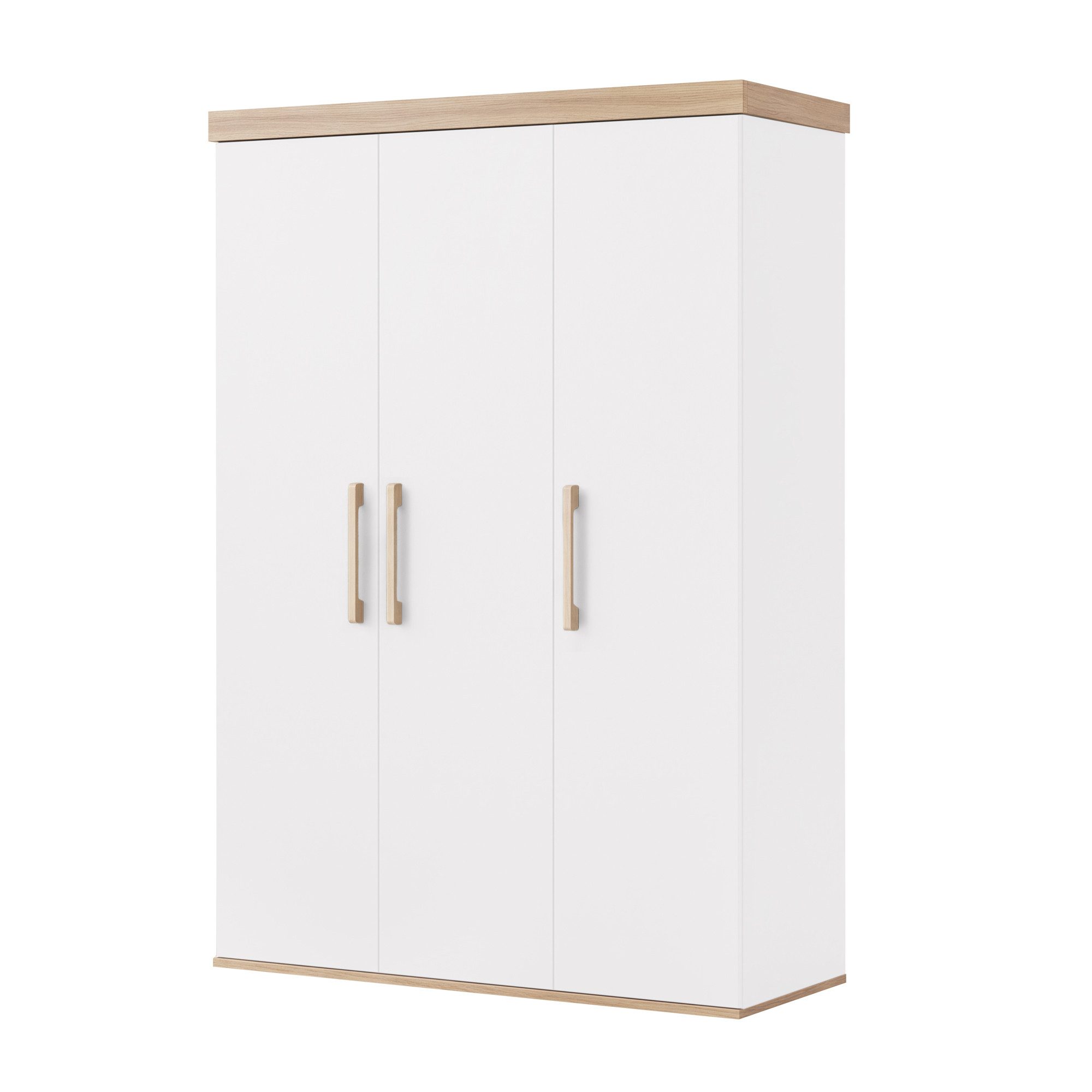 roba® Kleiderschrank Jimmy - aus Holz- 3 Türen mit Soft Close - Kinderkleiderschrank Made in Europe - Blauer Engel - Modernes Skandi Design