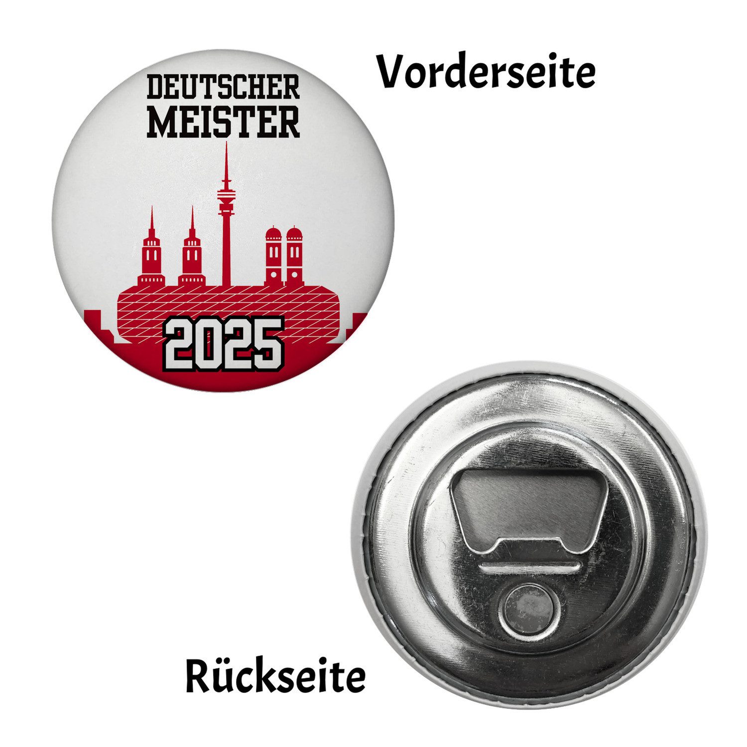 Thumbnail - speecheese Magnet München Skyline Magnet mit Flaschenöffner - Deutscher Meister 2025