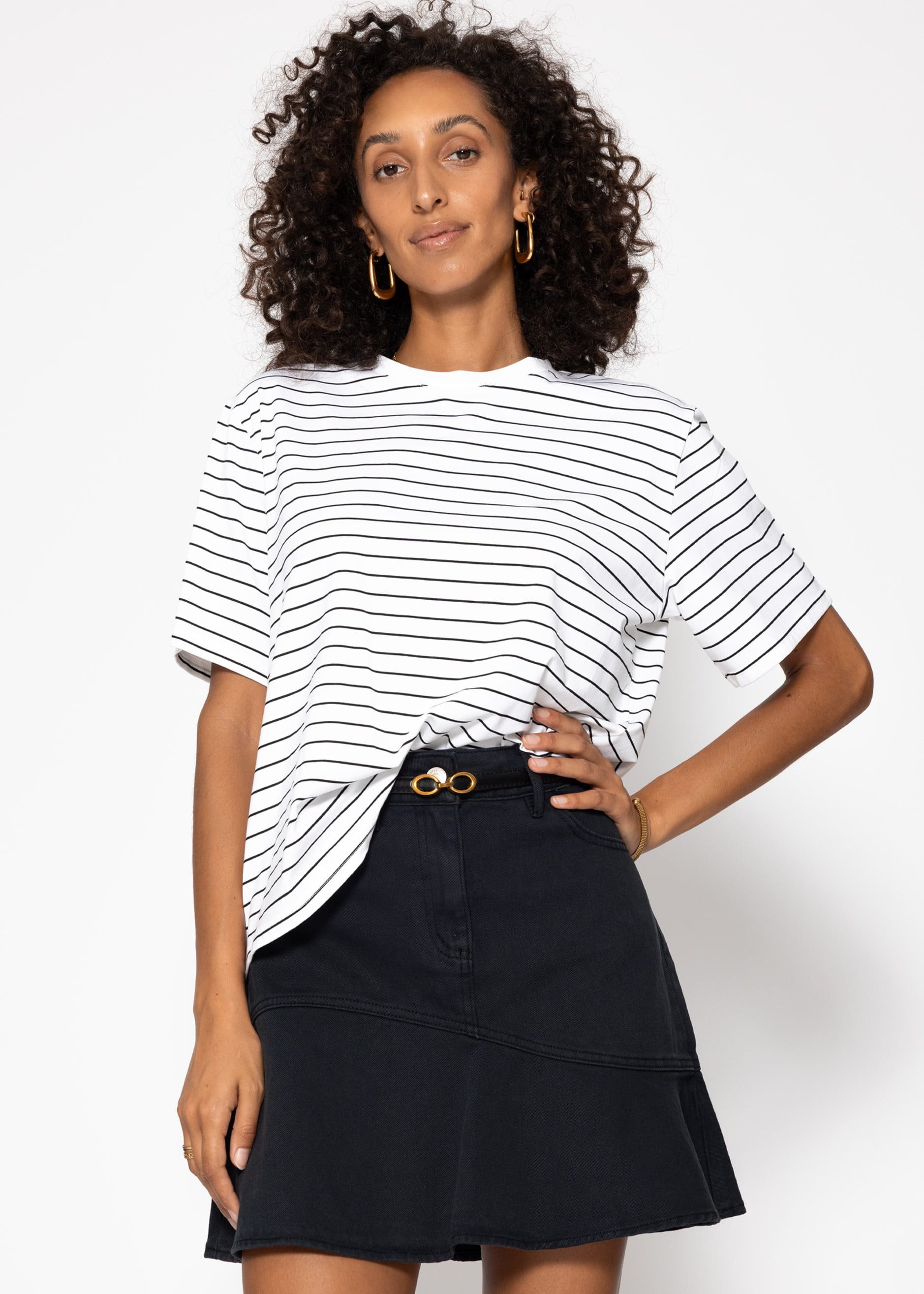 SASSYCLASSY T-Shirt Gestreiftes T-Shirt für Damen günstig online kaufen