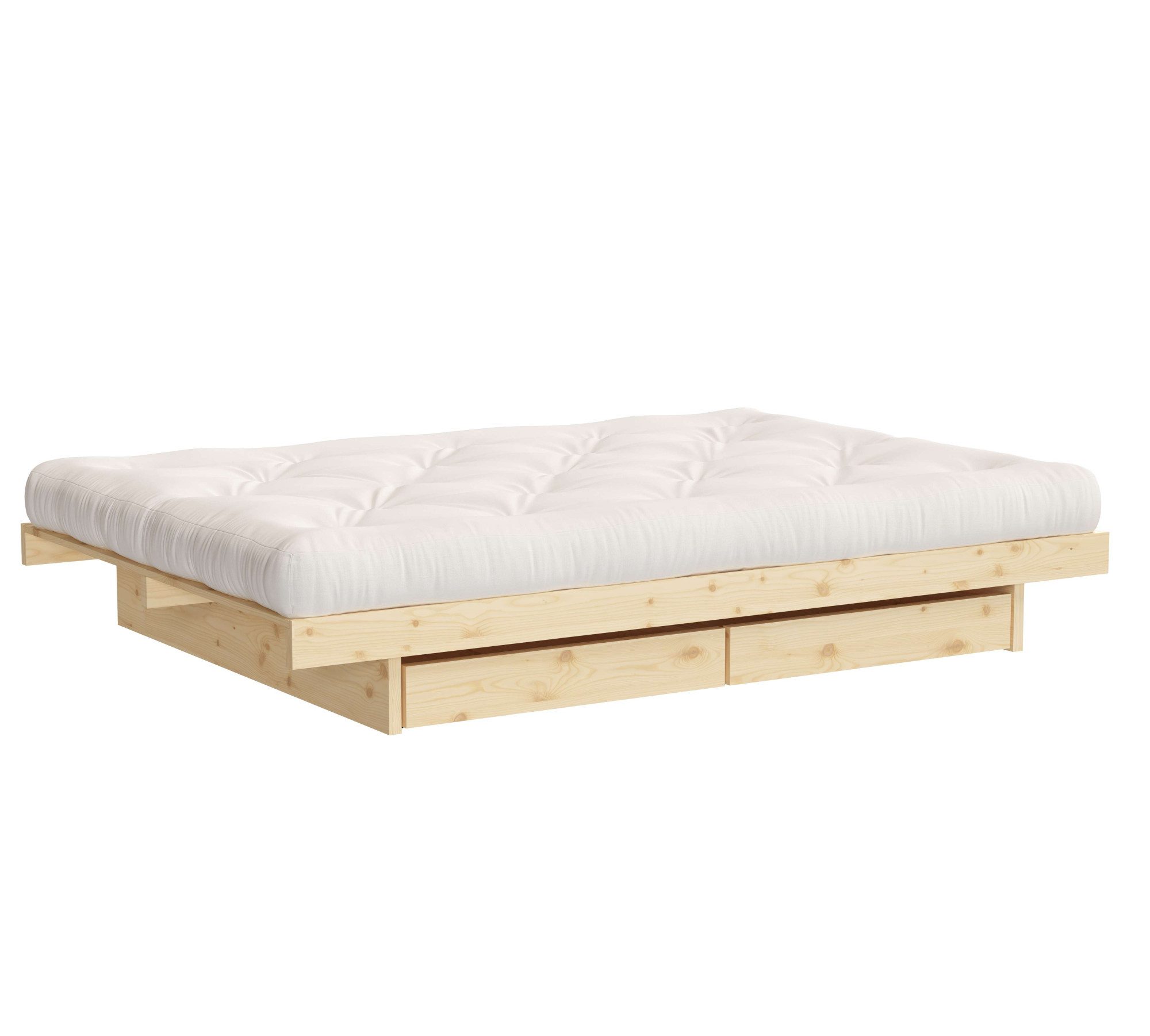 Karup Design Bettgestell Kanso Bed, Stauraumbett, Bett mit oder ohne Schubladen, Bett mit/ohne Schubladen, inkl Lattenrost, FSC®zertifiert
