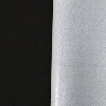 Stofferia Stoff Outdoorstoff Wasserdicht Uni Heat Schwarz, Breite 140 cm, Meterware