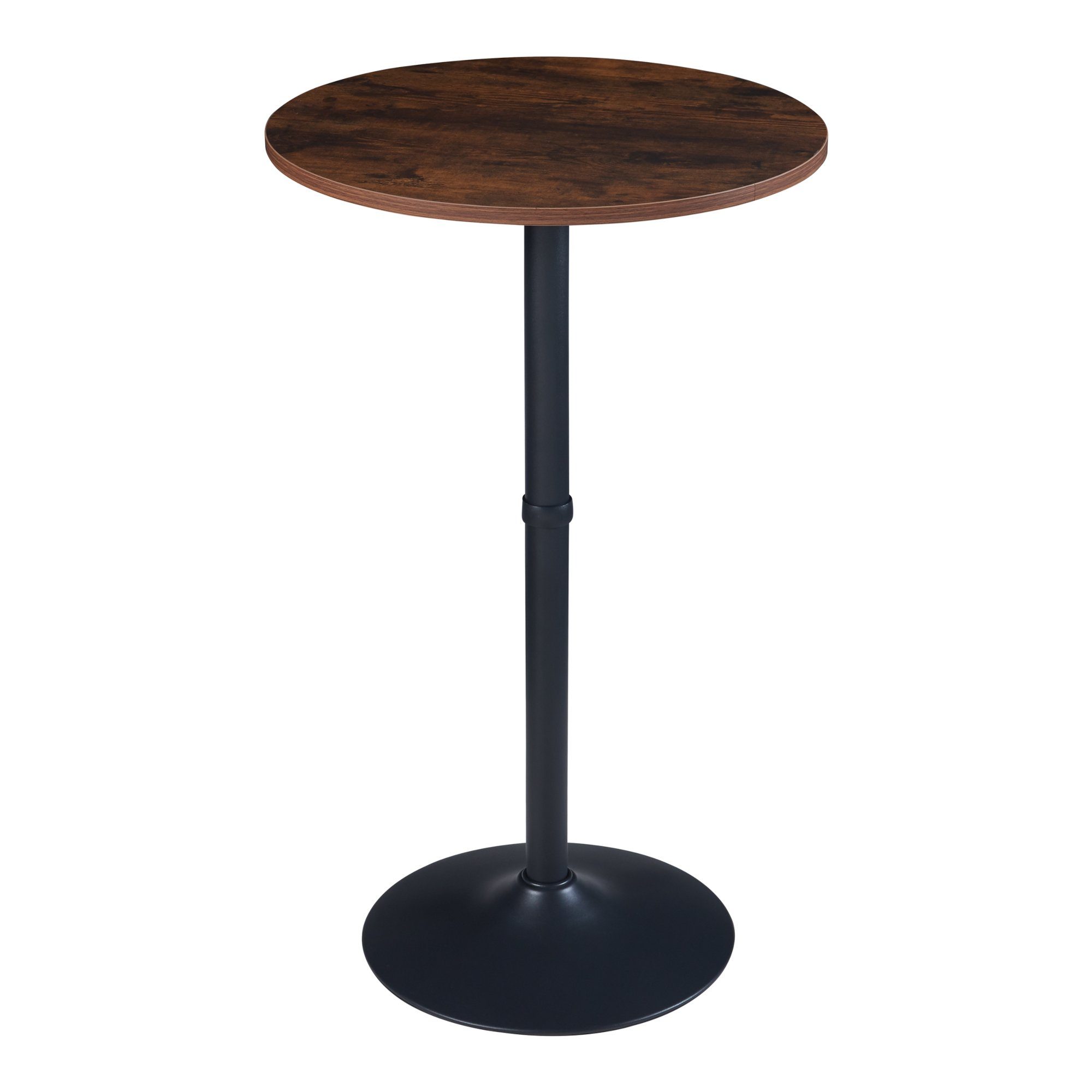 en.casa Bartisch, »Vantaa« Stehtisch mit runder Tischplatte 100x60 cm Walnu günstig online kaufen