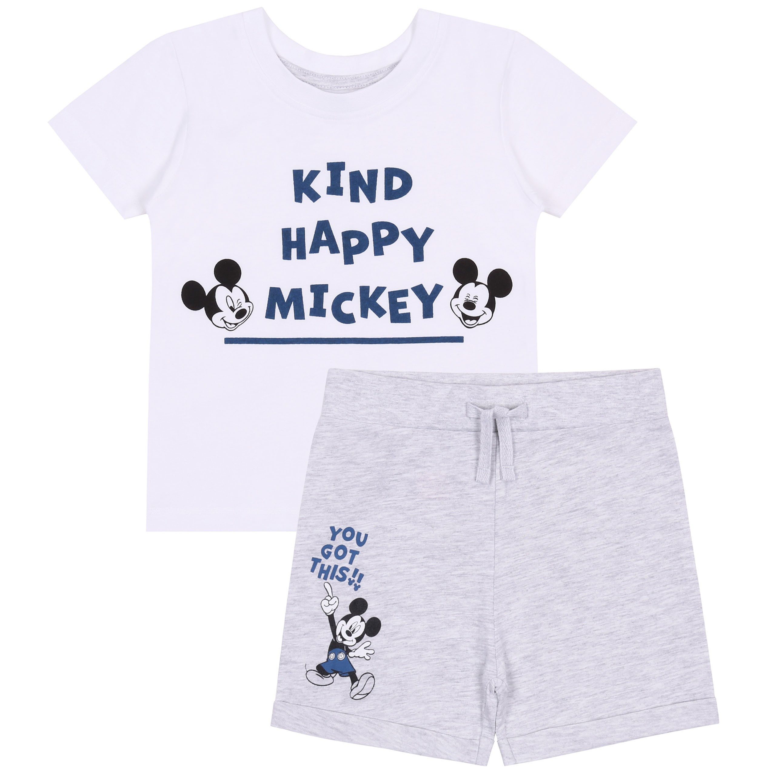 T-Shirt & Shorts Joggingset mit kurzer Hose für Babys Micky Maus 6-9 Monate