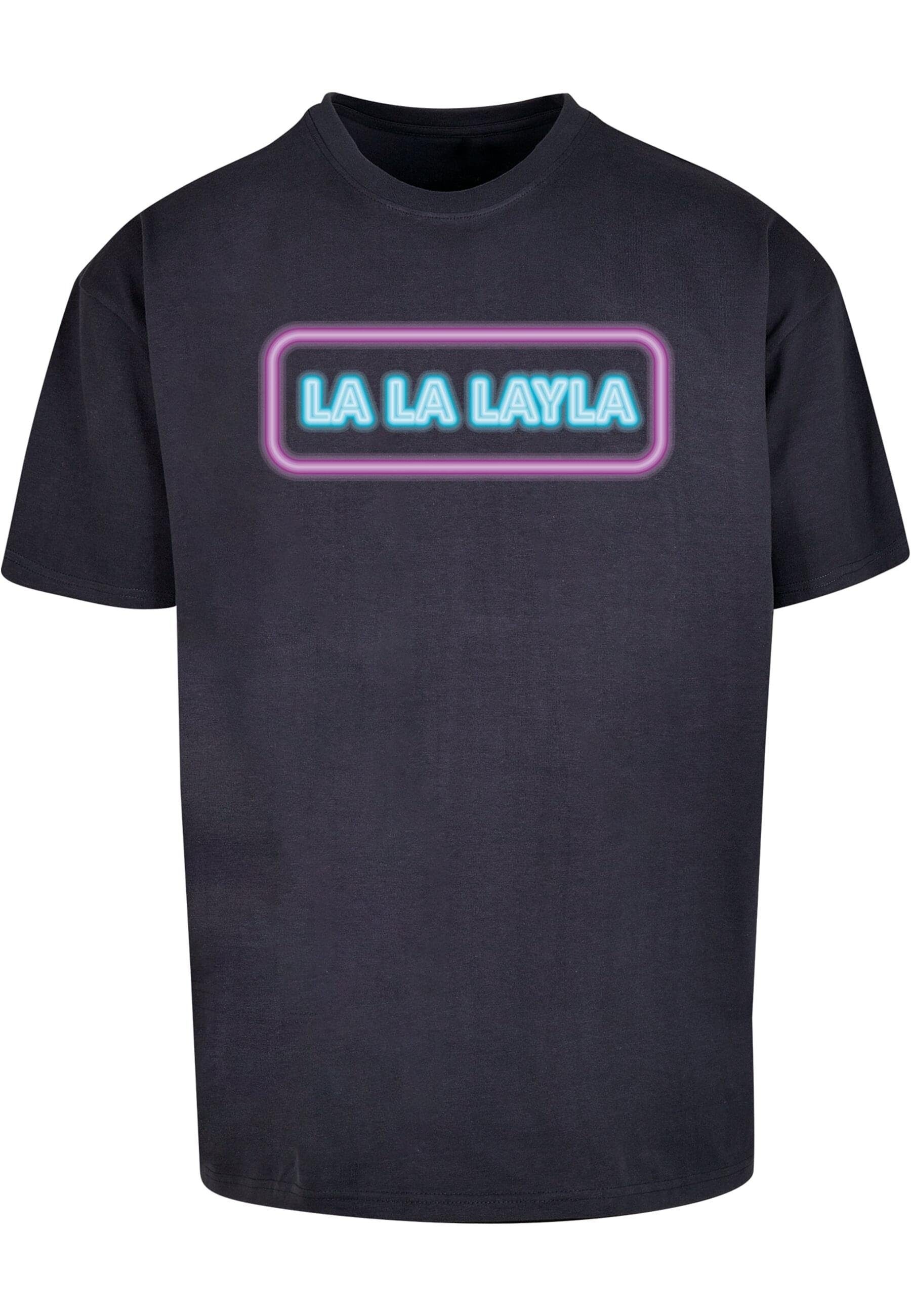 Merchcode T-Shirt Herren LA LA LAYLA Oversize Tee (1-tlg) navy