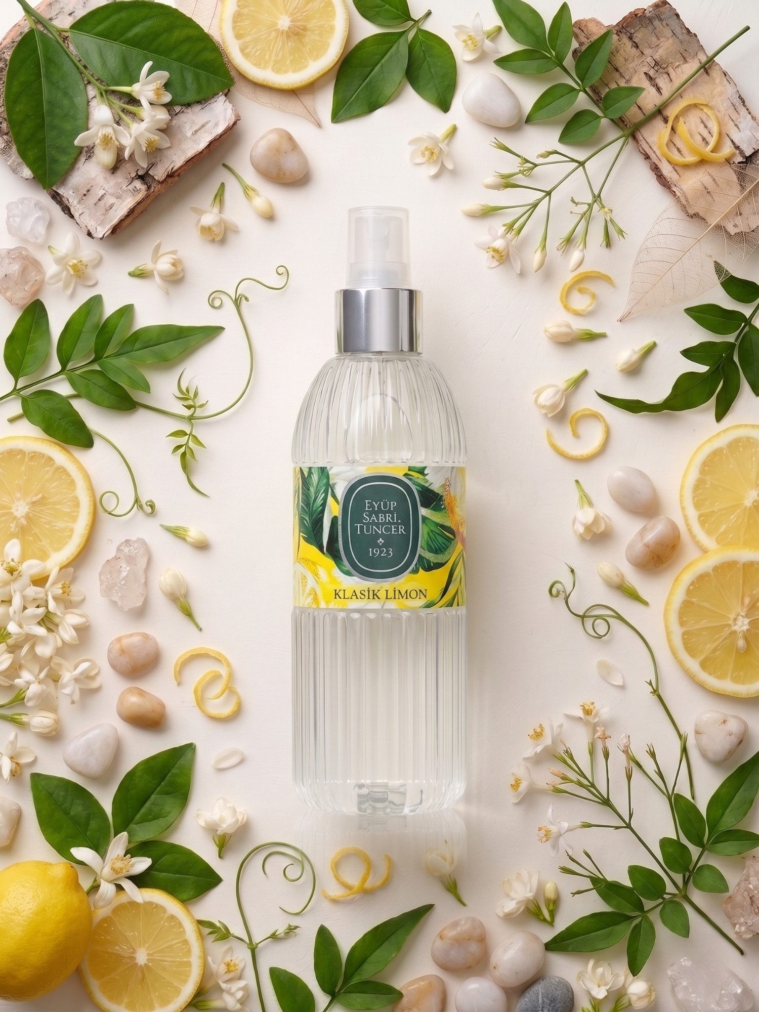EYÜP SABRI TUNCER Eau de Cologne Erfrischendes Kölnisch Wasser Duftwasser, 150ml Spray & 400ml Vorrat, Große Duftvielfalt: Von frischen Zitrusaromen bis zu exotischen Blüten