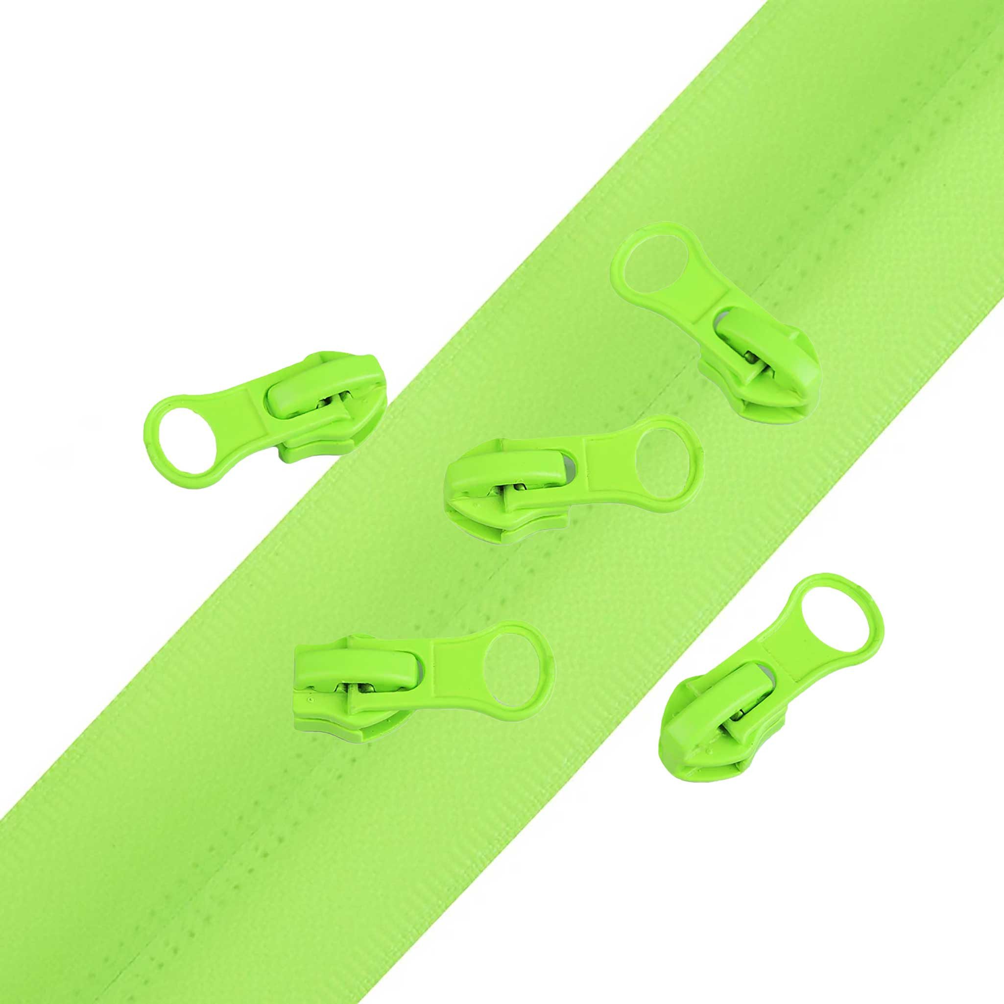 maDDma Reißverschluss Outdoor Endlos-Reißverschluss 5m mit 10 Zippern wasserfest 7mm, 500