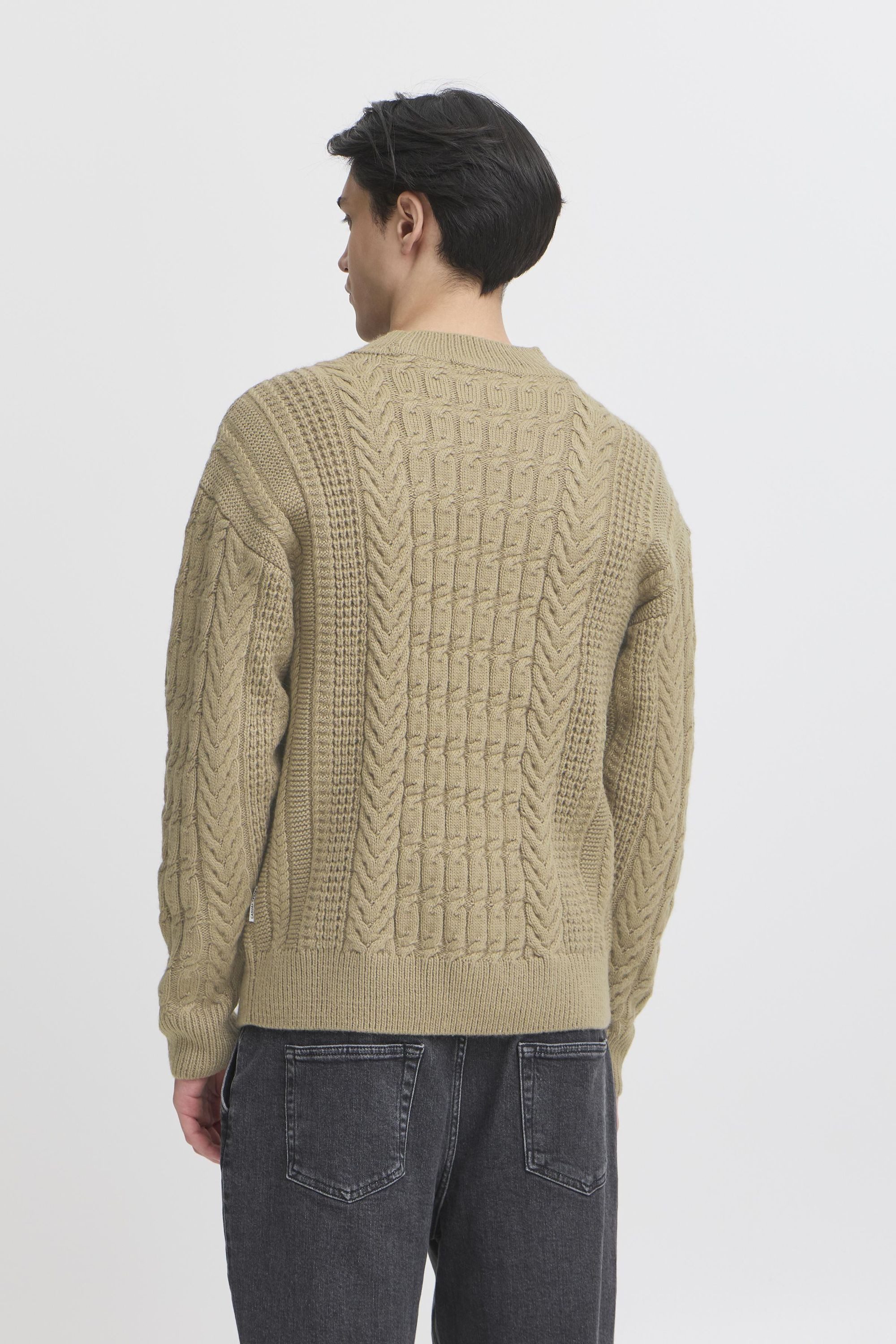 Casual Friday Strickpullover CFMillow Strickpullover mit kreativem Zopfmuster