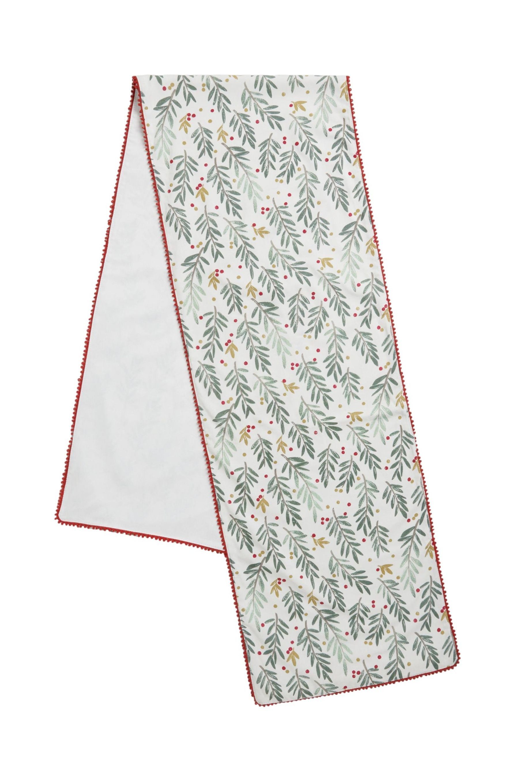 Next Tischläufer Weihnachtstischläufer mit Mistelzweigdesign (1-tlg) günstig online kaufen