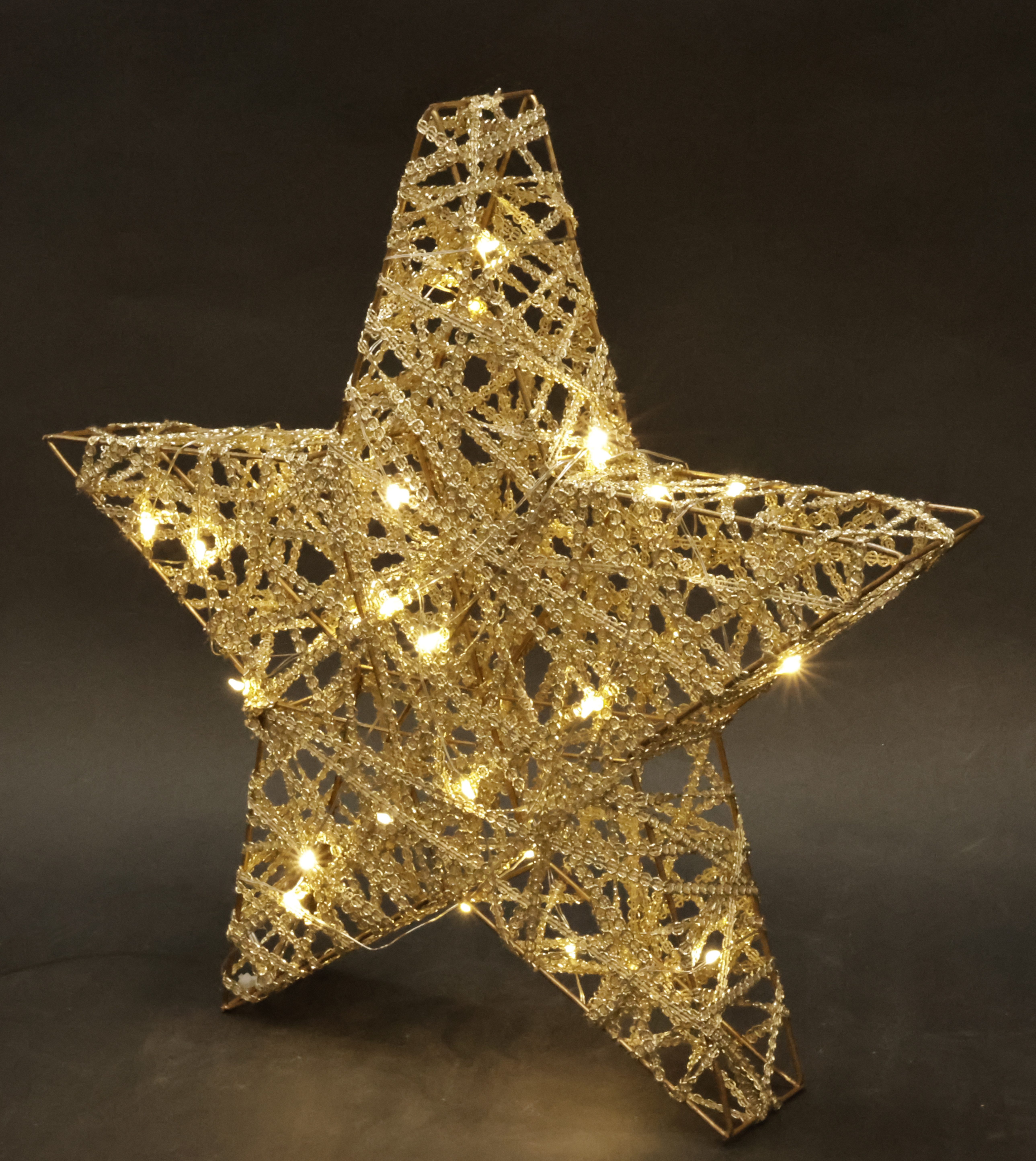 I.GE.A. Dekostern LED Stern mit Timer 33 cm, 1 St., Deko Warmweiß Leuchtste günstig online kaufen