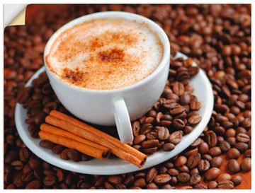 Artland Wandbild Cappuccino - Kaffee, Getränke (1 St), als Alubild, Outdoorbild, Leinwandbild, Wandaufkleber, versch. Größen