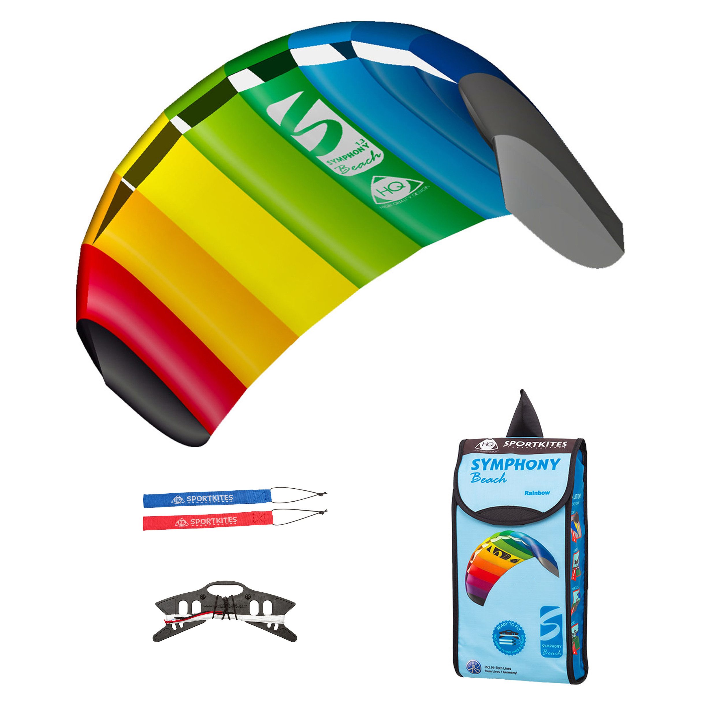 HQ Flug-Drache HQ Lenkdrachen Lenkmatte Symphony Beach III R2F, Ready-to-Fly-Ausstattung