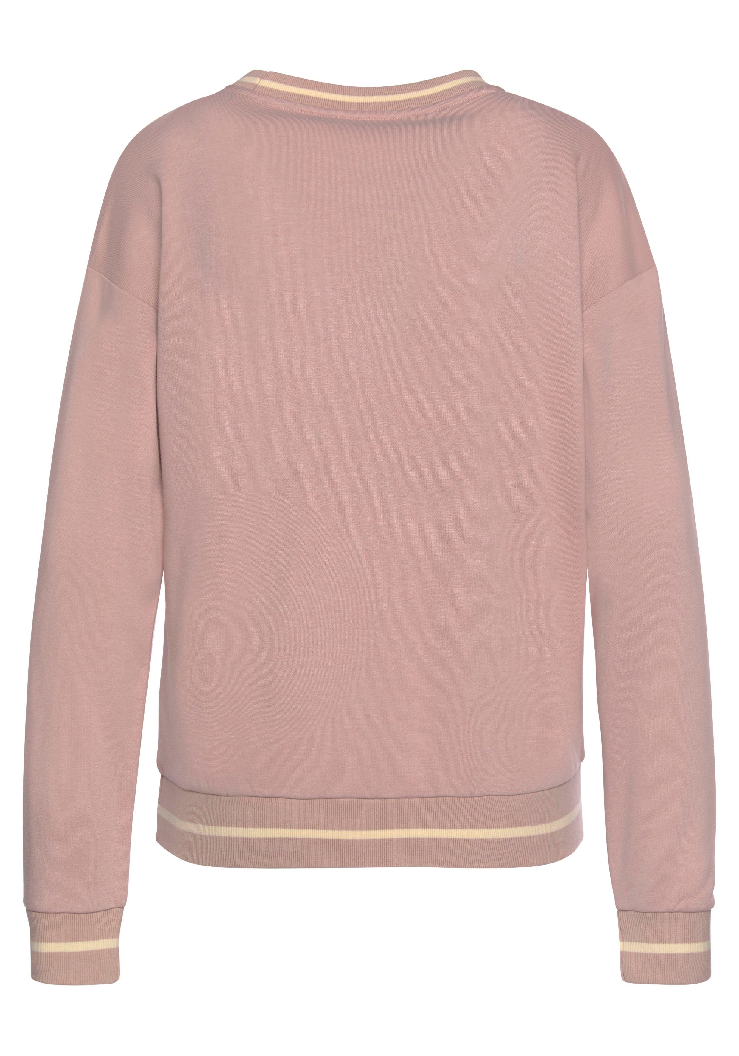 Sweatshirt Loungeanzug rosé LASCANA
